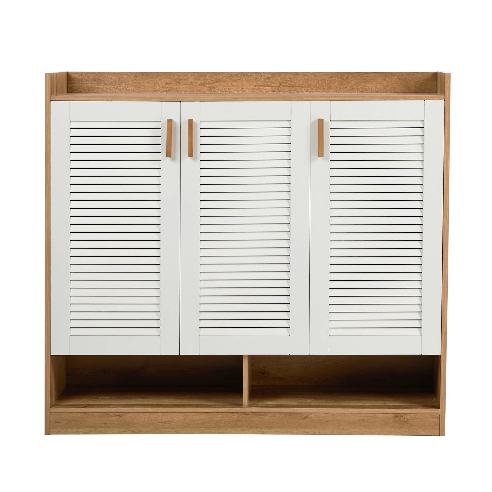 8 Oikiture Shoe Storage Cabinet 5-Tier Rack 3 Doors Organiser Shelf Cupboard - Multi, 8 of 8
