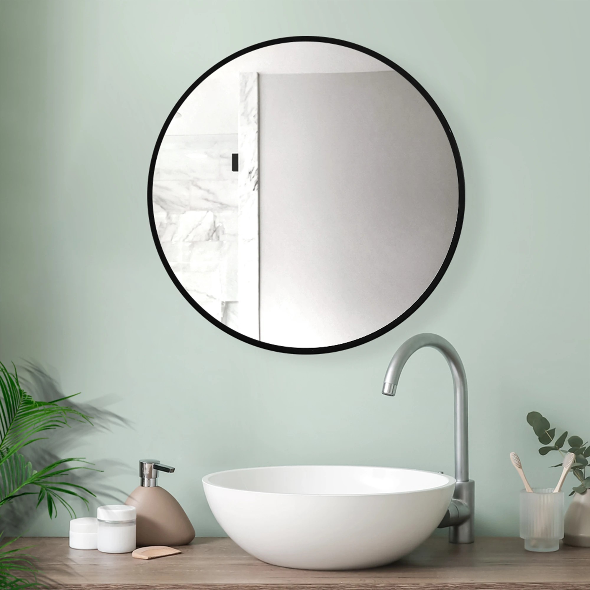 2 Emitto Wall Mirror Round  70cm, 2 of 7