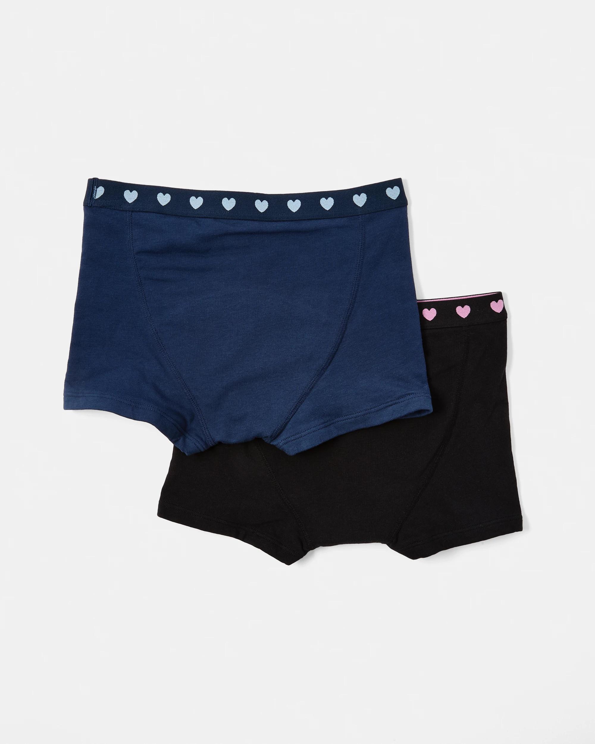 2 2 Pack Period Shorties Black/navy, 2 of 4