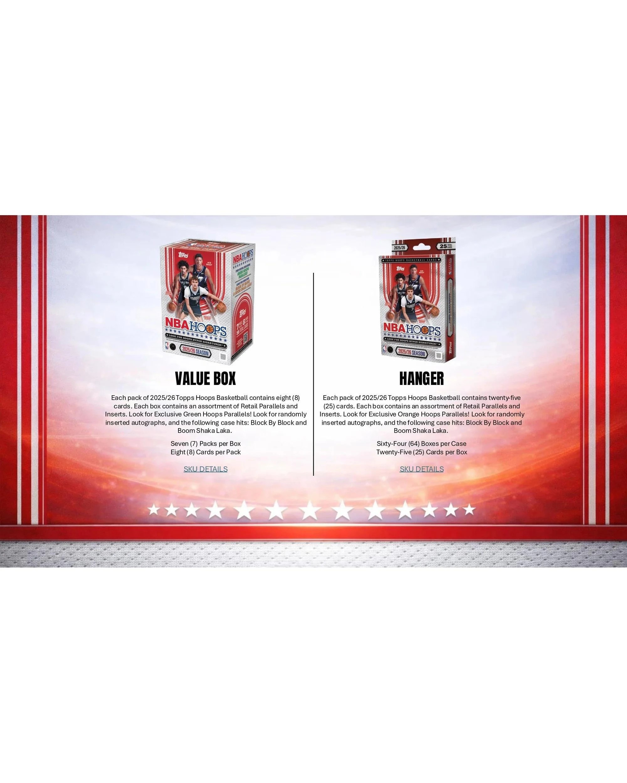 6 Topps 2025/2026 NBA Hoops Basketball Hobby Box, 6 of 9