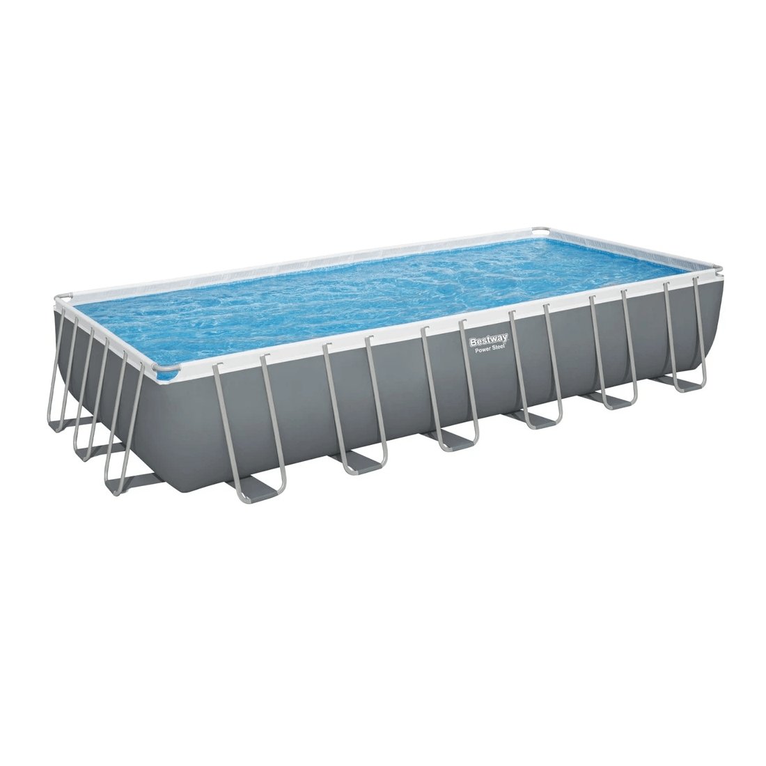 1 Bestway Swimming Pool 732x366x132cm Steel Frame Above Ground Pools Ladder 30045L - Multi, 1 of 2