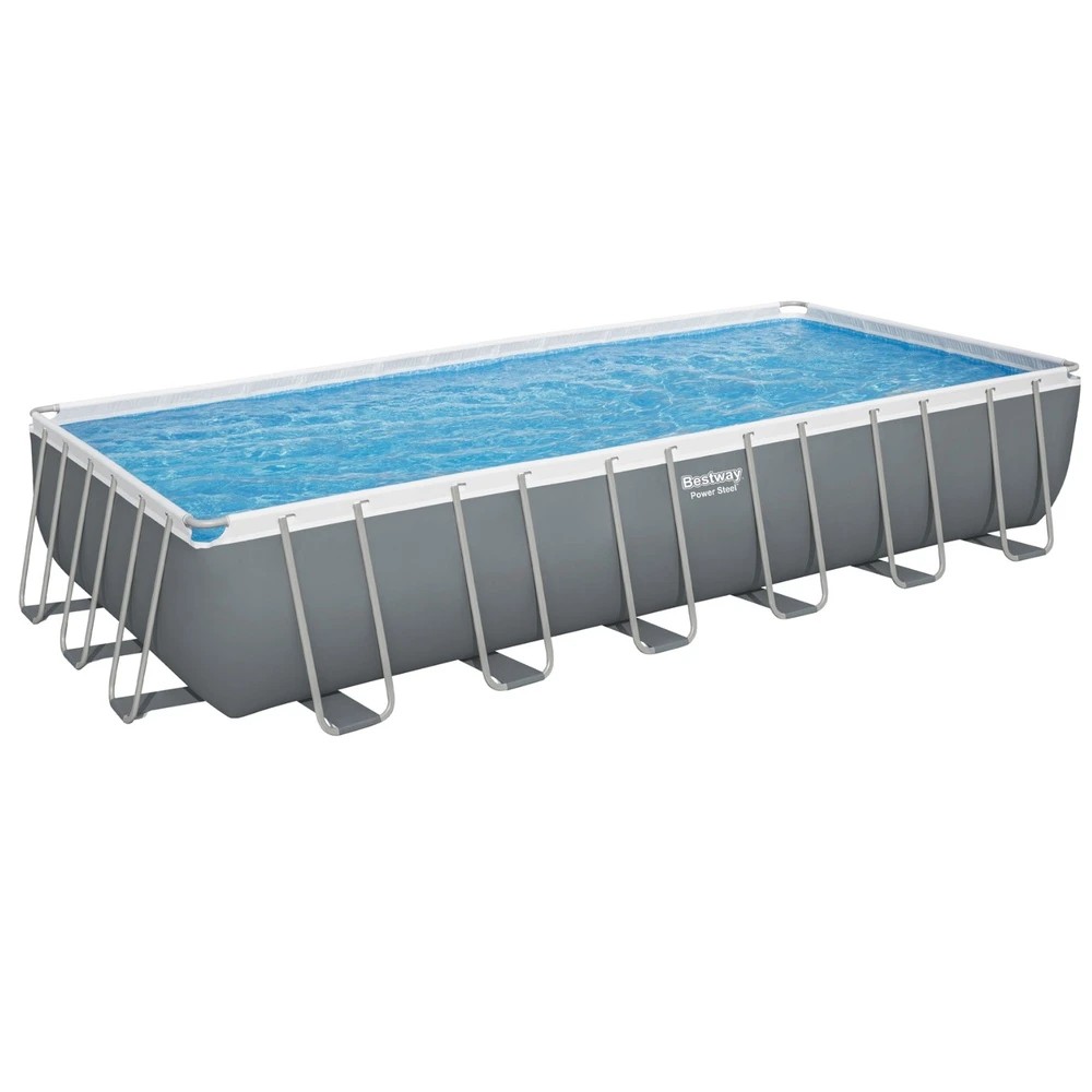 1 Bestway Swimming Pool 732x366x132cm Steel Frame Above Ground Pools Ladder 30045L - Multi, 1 of 4
