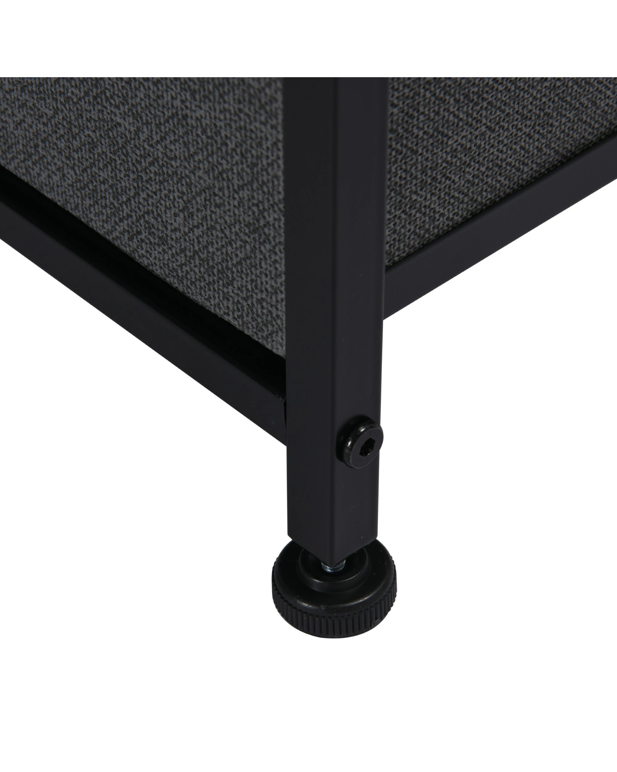 7 Sherwood Luna 8 Drawer Fabric Home Storage Dresser With Shelf - Charcoal, 7 of 7