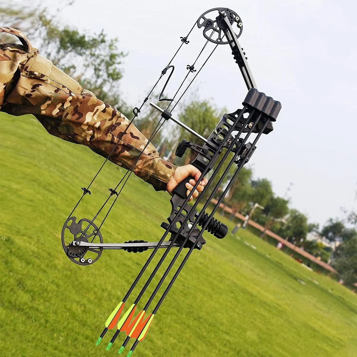 2 AUSWAY Compound Bow Arrow Set Sports Archery Hunting Target Shooting, 2 of 5