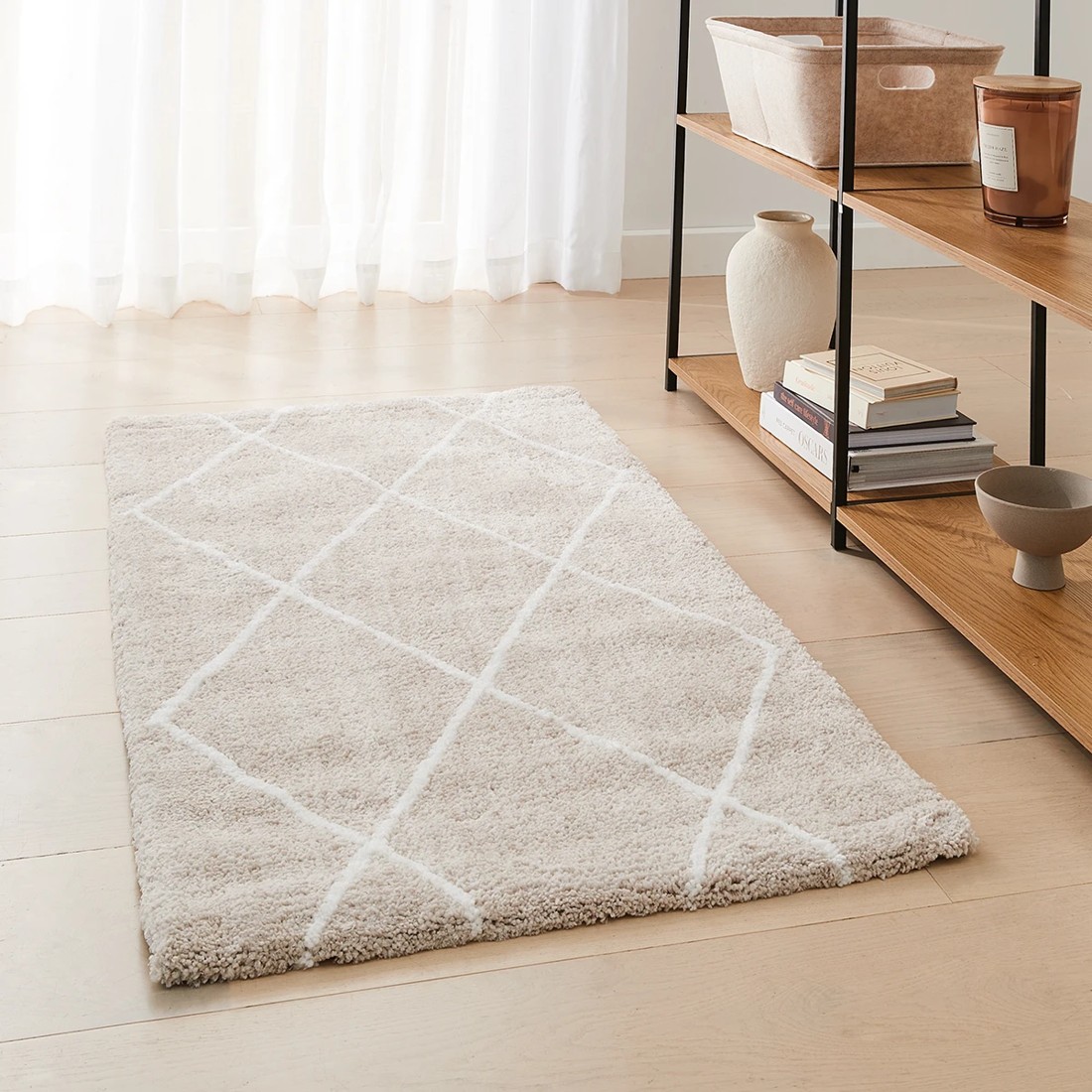 1 Trellis Rug - Natural, Small - 140cm x 70cm, 1 of 6