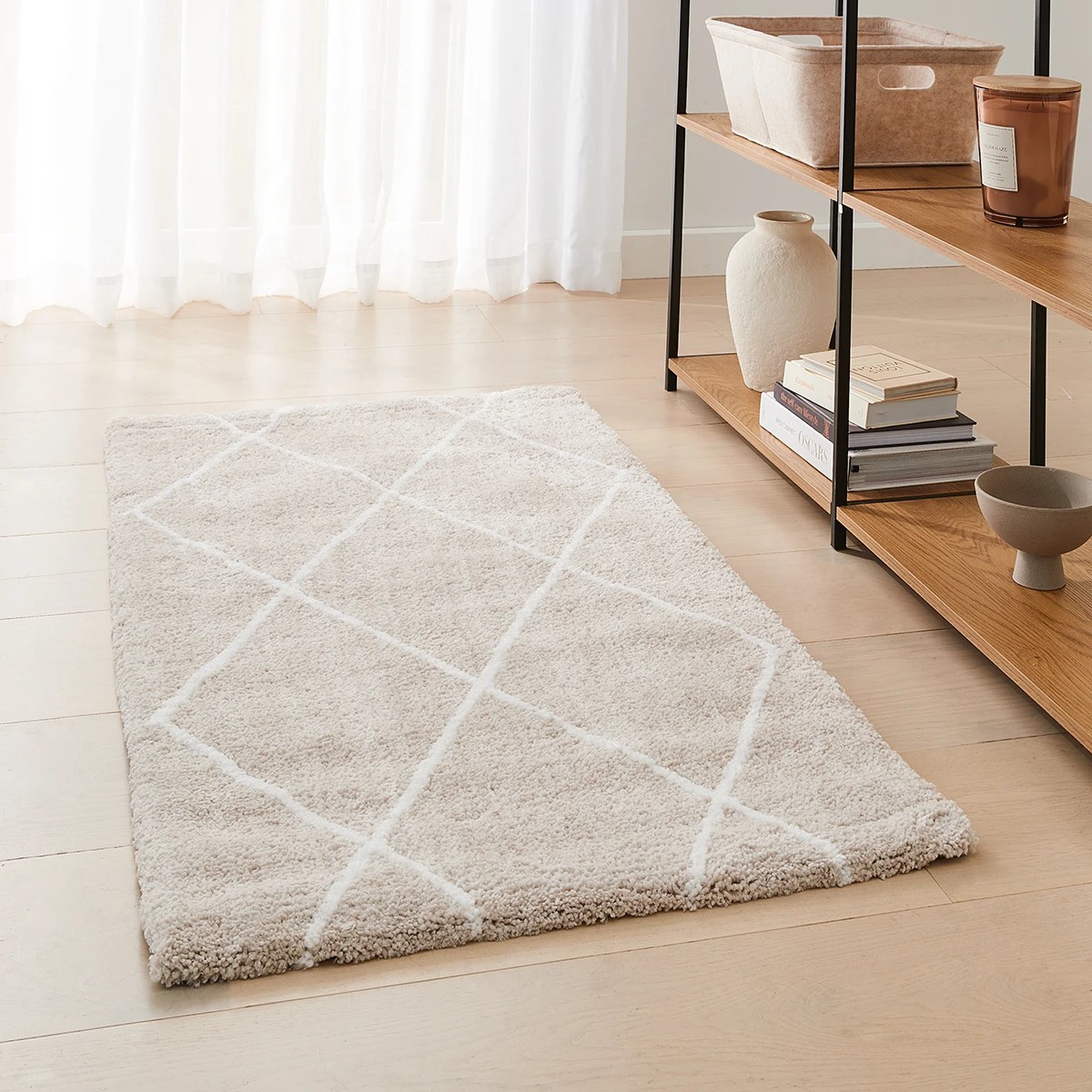 1 Trellis Rug - Natural, Small - 140cm x 70cm, 1 of 6