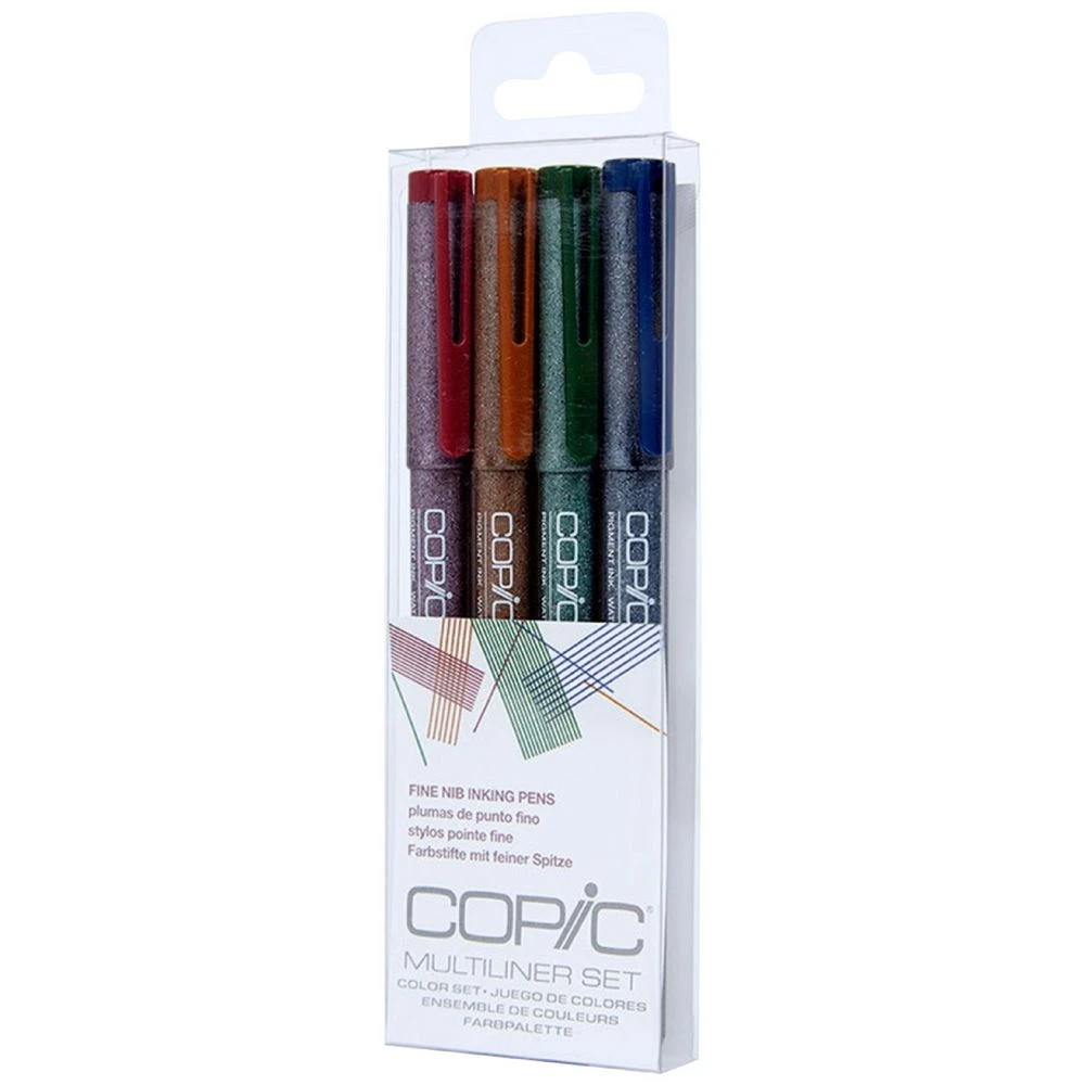 1 Copic Multiliner Marker 0.3mm Assorted 4 Pack, 1 of 2