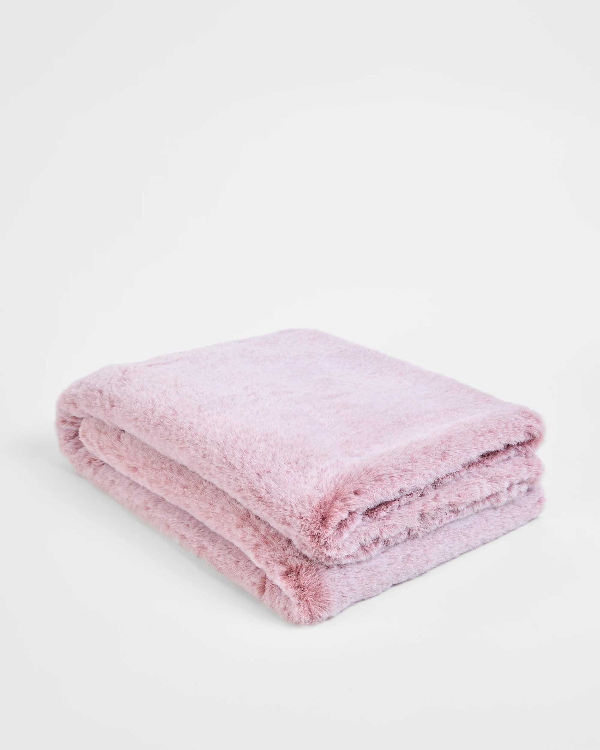1 Target Leo Faux Fur Throw - Queen Bed - Pink, 1 of 3