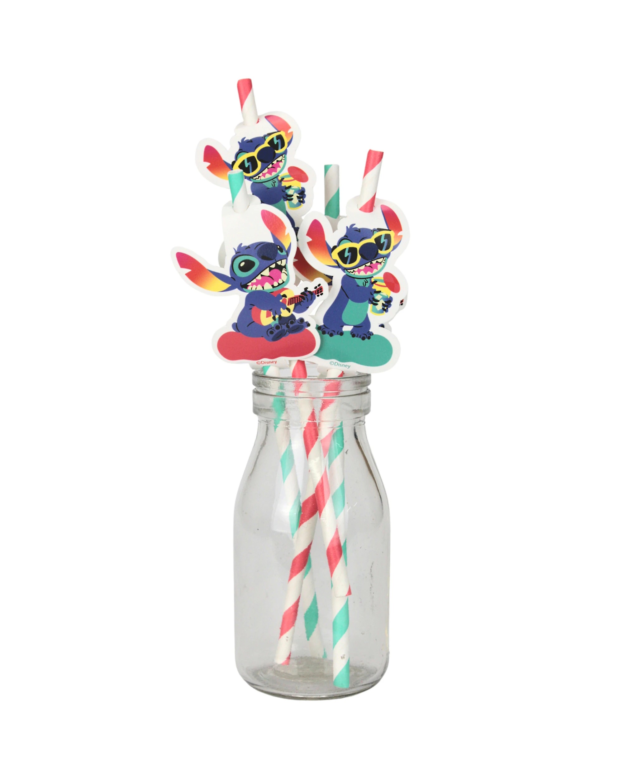 1 Amscan Inc. Lilo & Stitch Paper Straws Pack of 8, 1 of 4