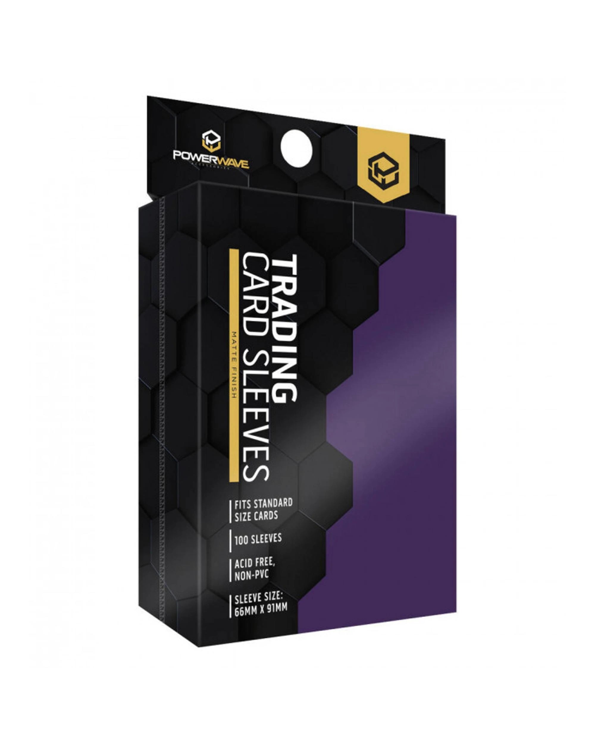 1 Powerwave Matte Purple Card Sleeves 100 Pack - Purple, 1 of 2