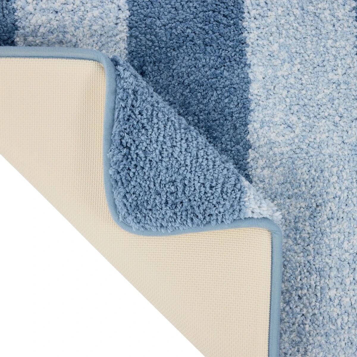 2 Memory Foam Bath Mat - Blue, 2 of 5