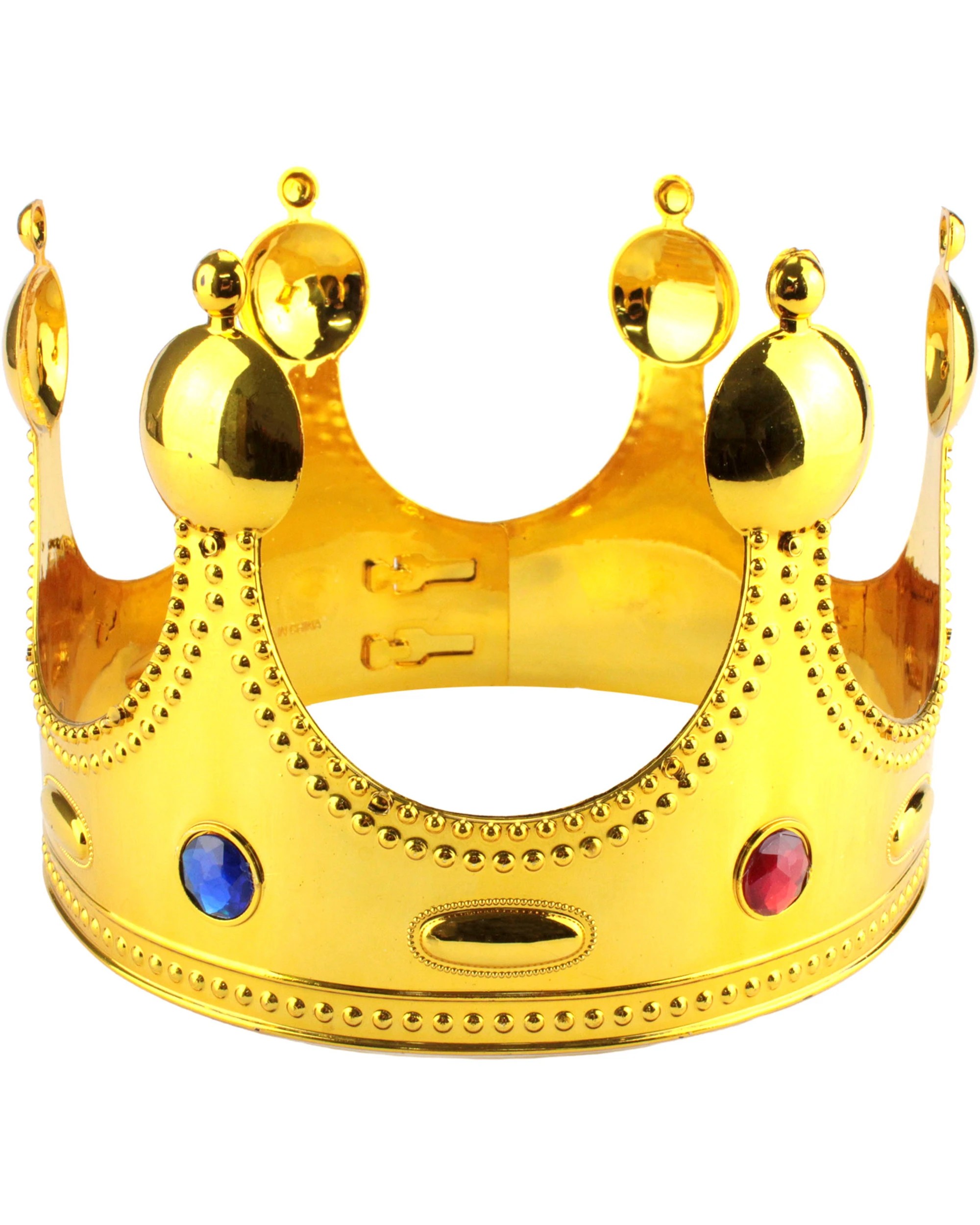 1 JD Party Jewelled European King's Crown - Gold, 1 of 3