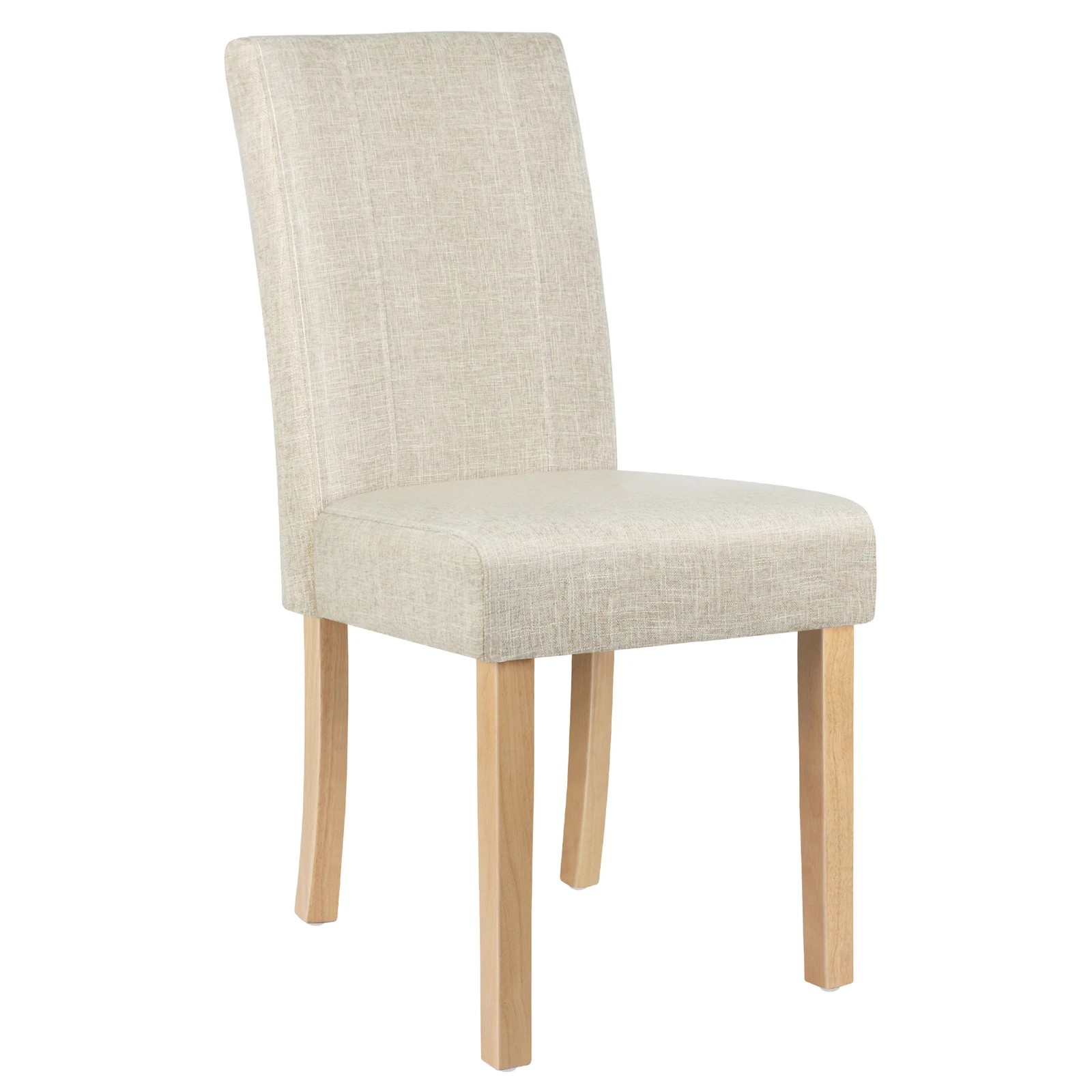 10 Alfordson 4x Dining Chairs Cafe Kitchen Chair Retro High-Back Wood Fabric - Beige, 10 of 10