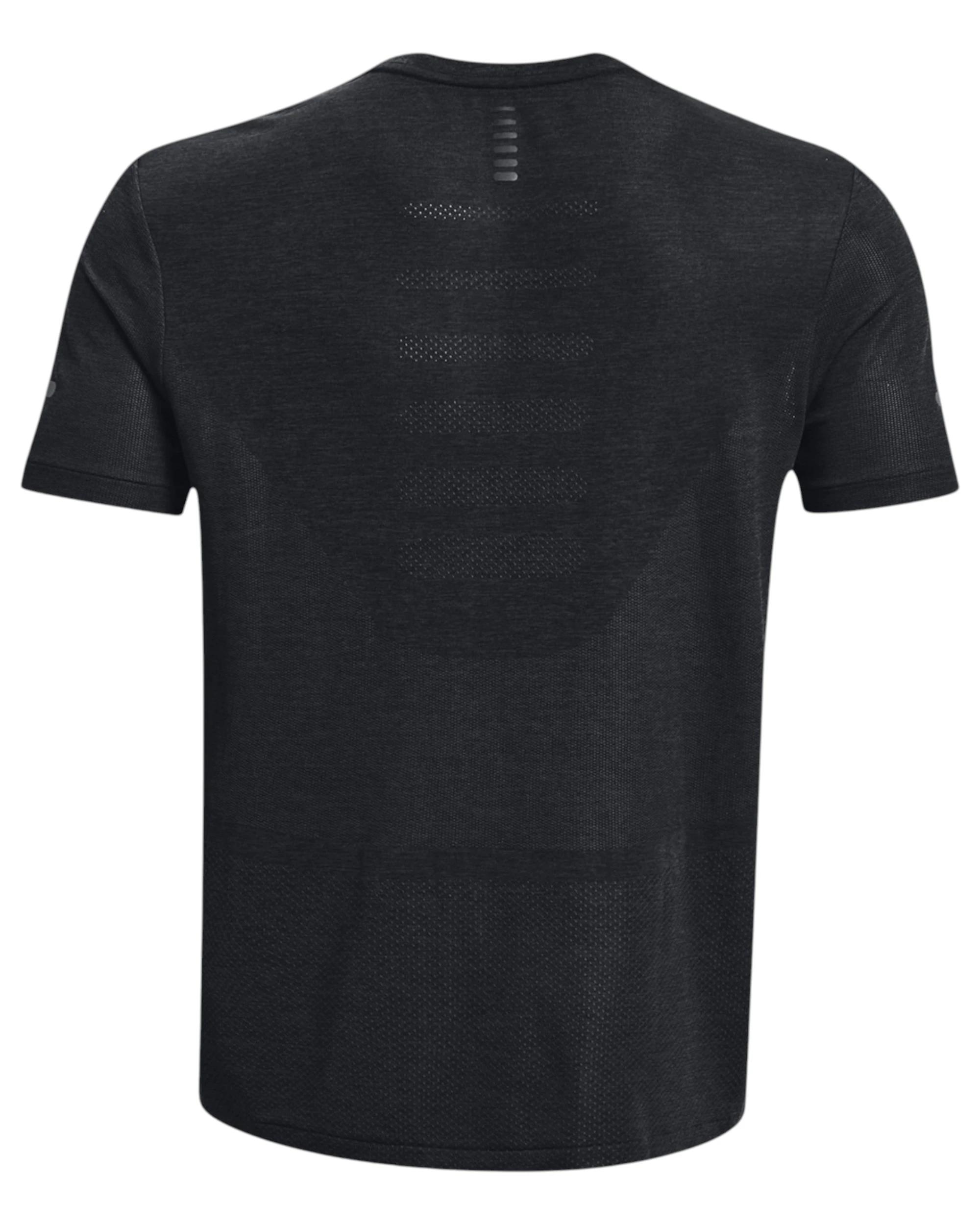 6 Under Armour Mens Black Seamless Stride Short Sleeve BLACK, 6 of 6