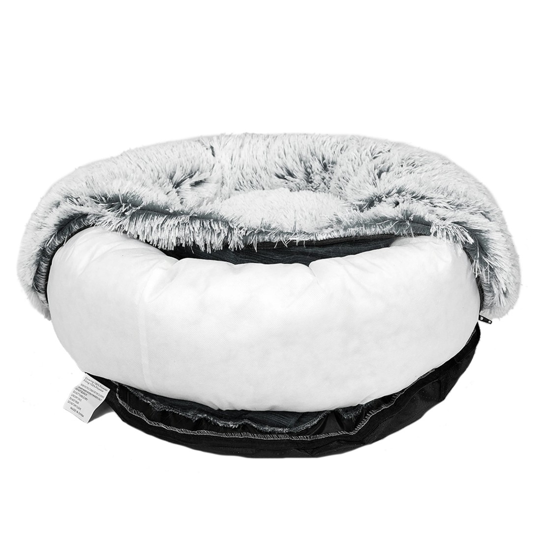 6 Pawz Plush Pet Bed Xl Charcoal Cover Only, 6 of 7