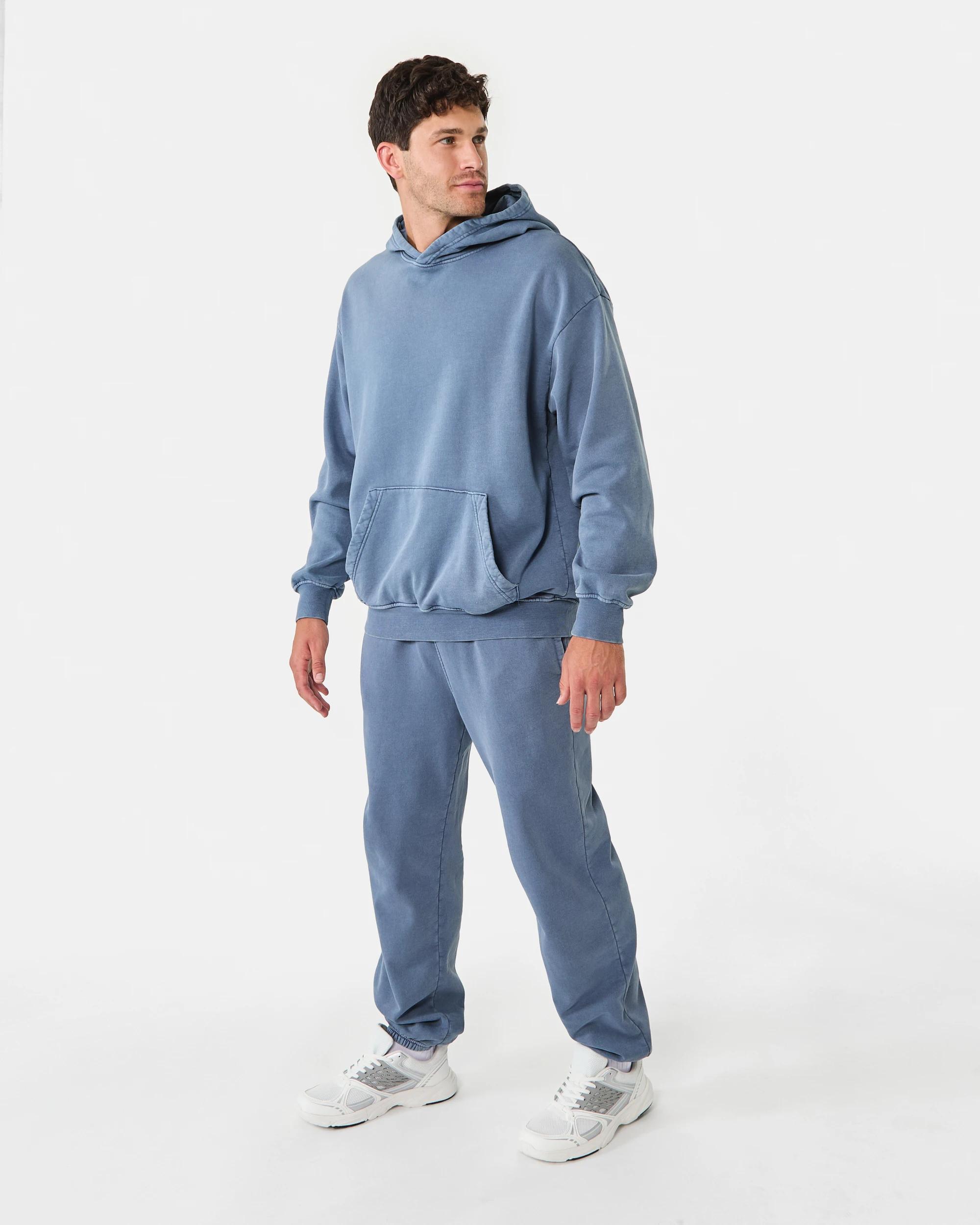 3 Garment Dyed Hoodie Chinablue, 3 of 10