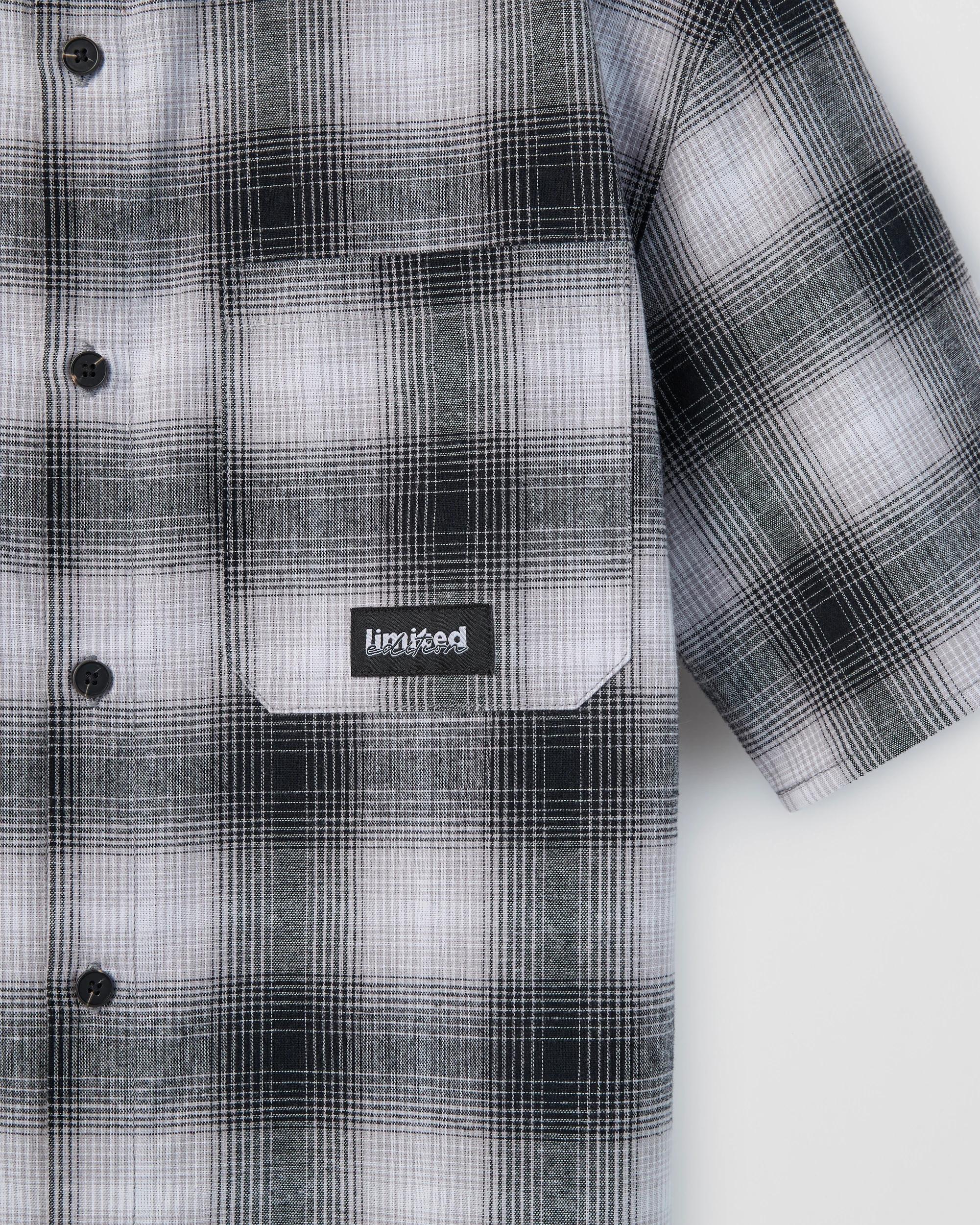 2 Target Kids Australian Cotton Short Sleeve Check Shirt BLACK, 2 of 2