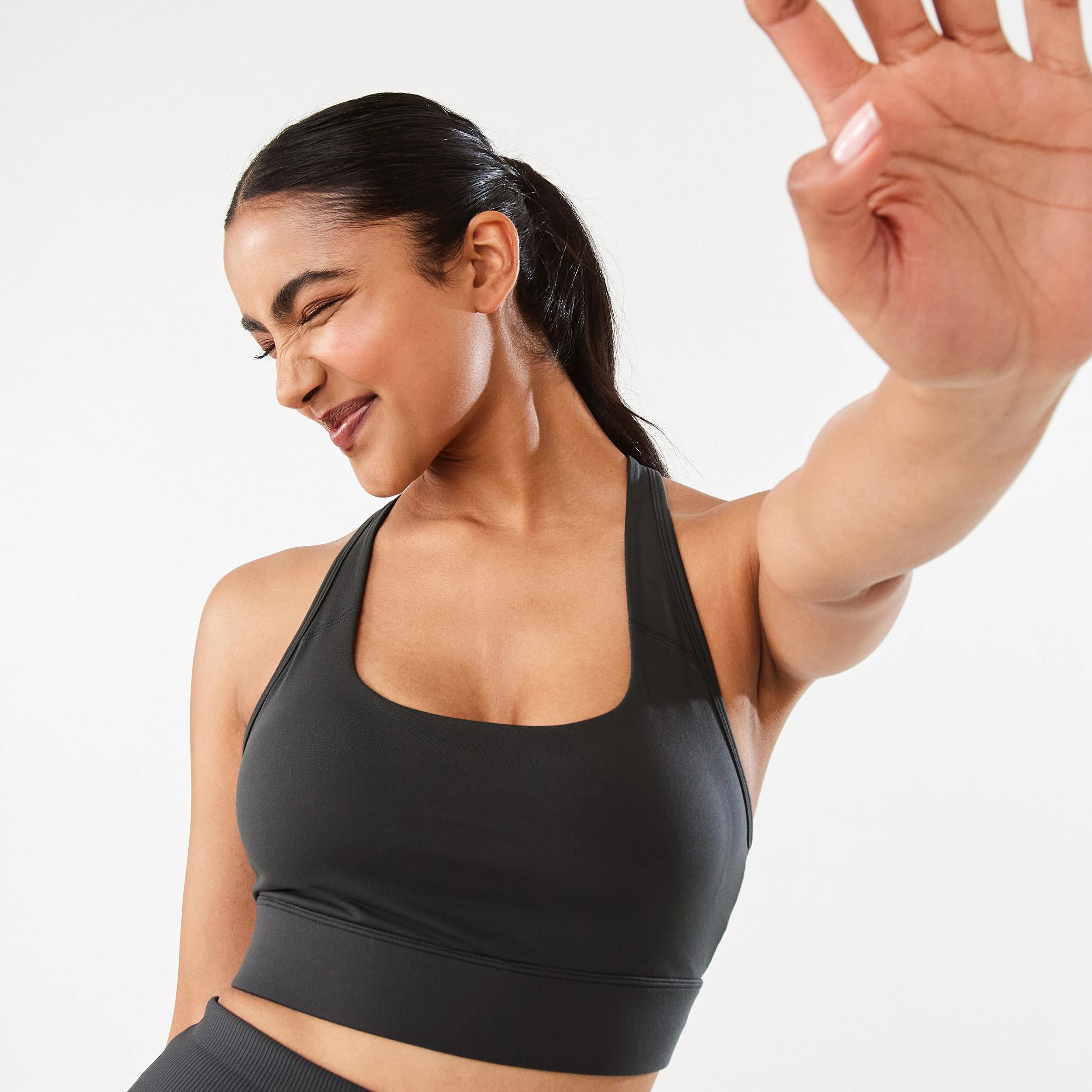 5 Active Womens Performance Crop Top DARKISH GREY, 5 of 10