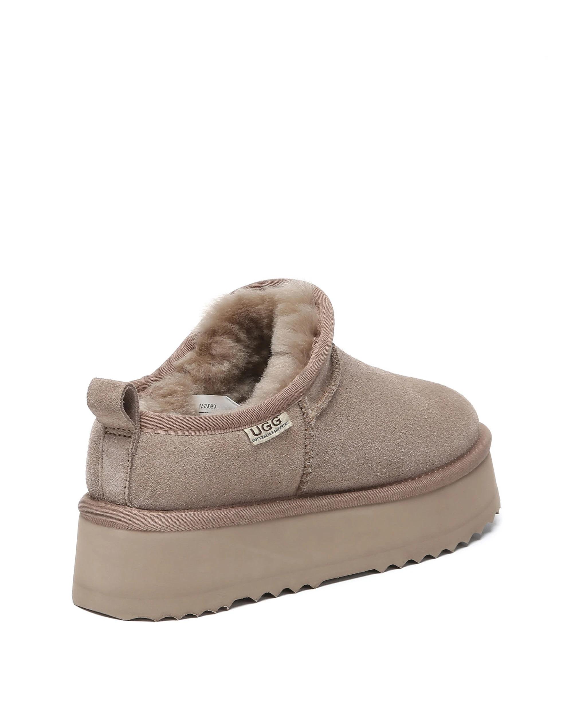 3 Australian Shepherd UGG Womens Nano Classic Platform Boots BROWN, 3 of 5