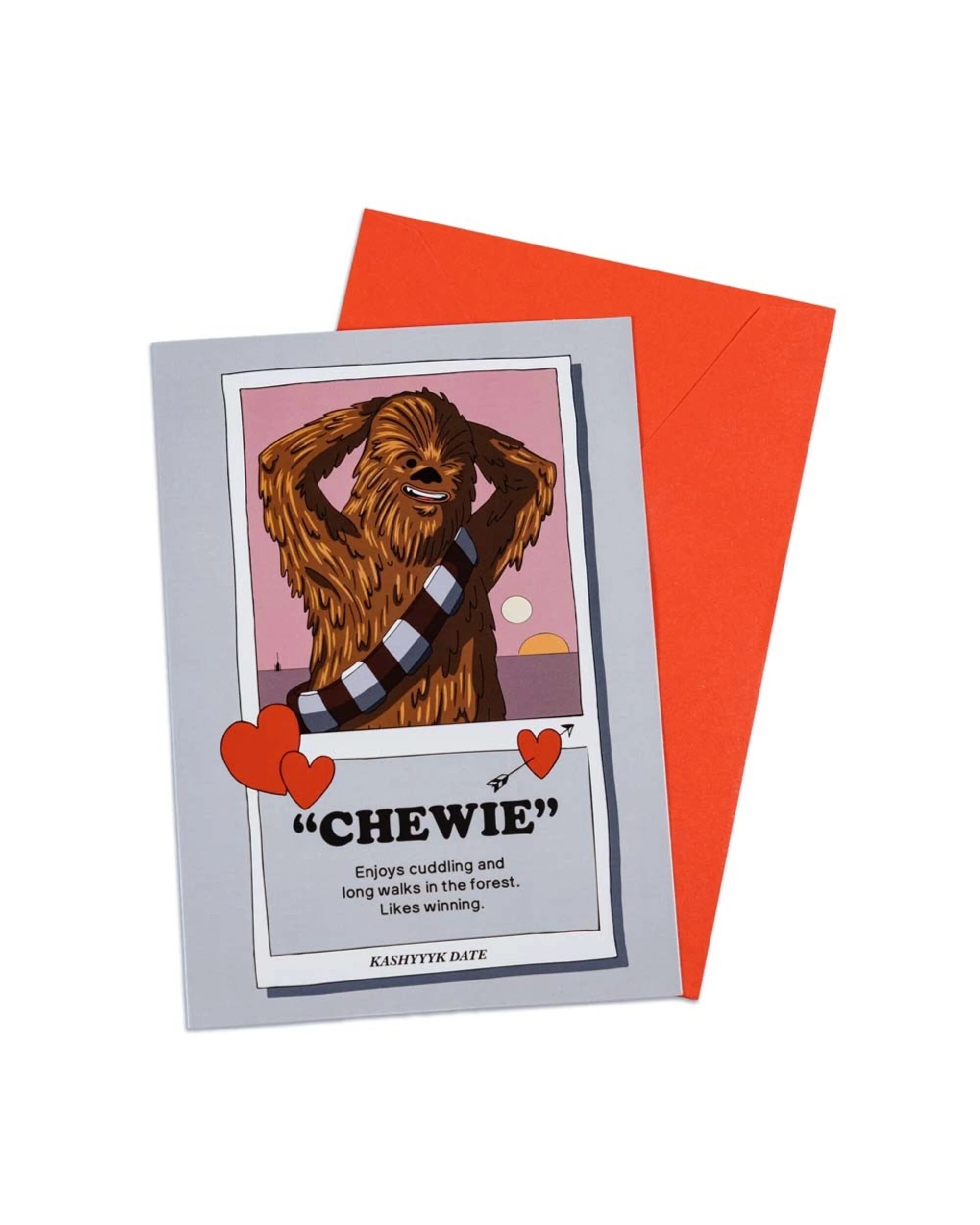 1 Star Wars - Chewie Valentines Greeting Card, 1 of 1
