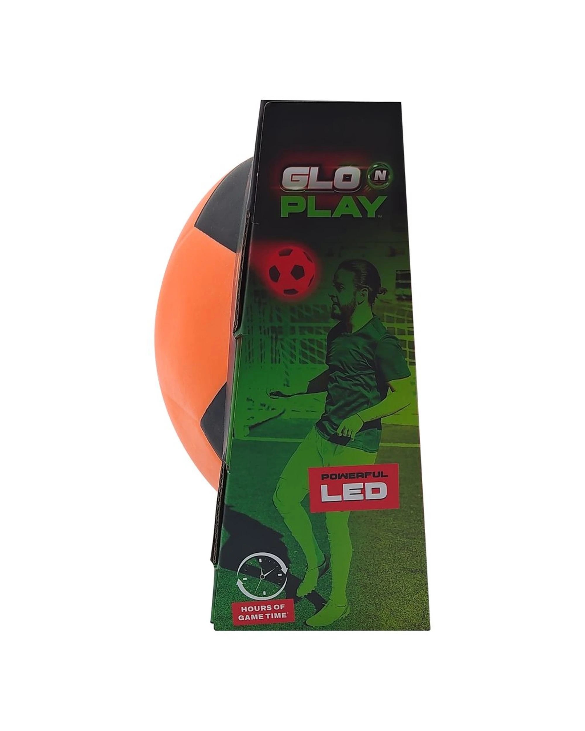 5 Glo N Play Rubber Orange and Black Rechargeable Light Up Soccer Ball, 5 of 6
