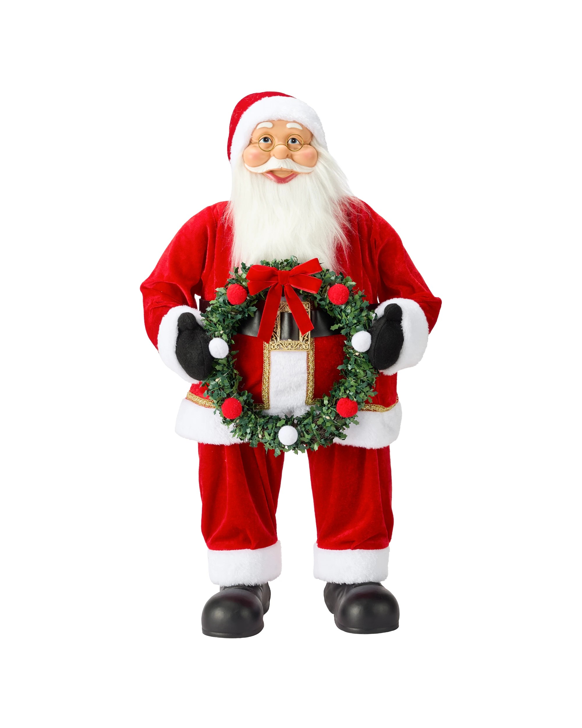 2 80cm Light Up Traditional Santa, 2 of 6