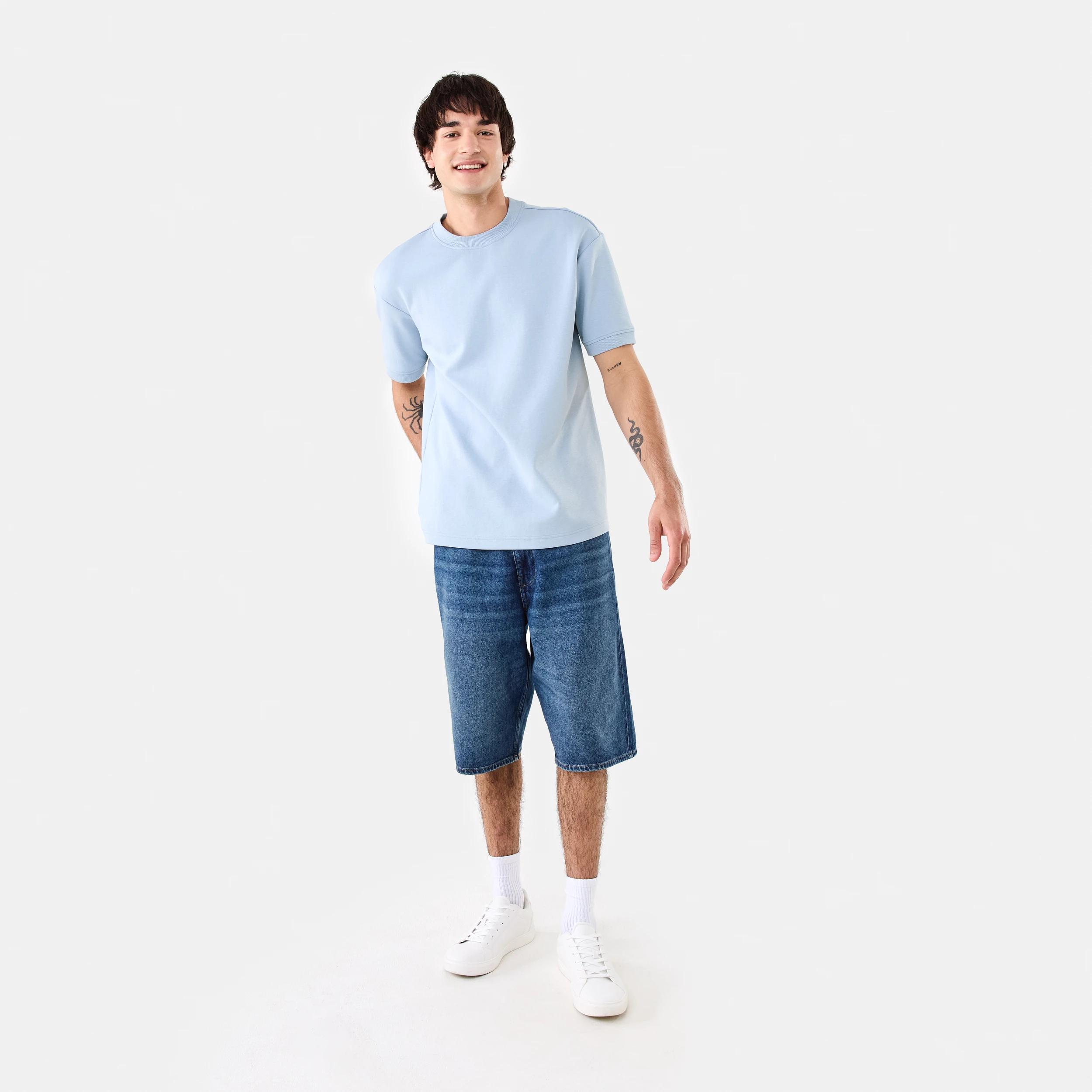 2 Baggy Denim Shorts Dark Wash, 2 of 7