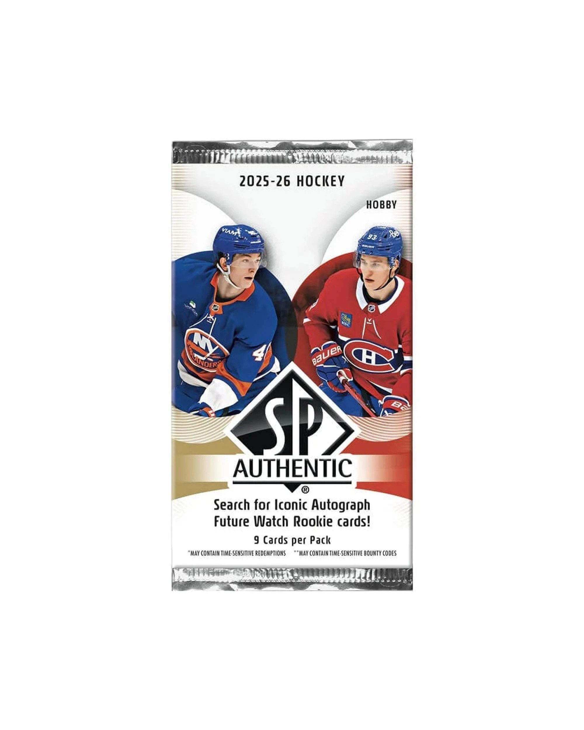 1 Upper Deck 2025/2026 NHL SP Authentic Hockey Hobby Pack, 1 of 1
