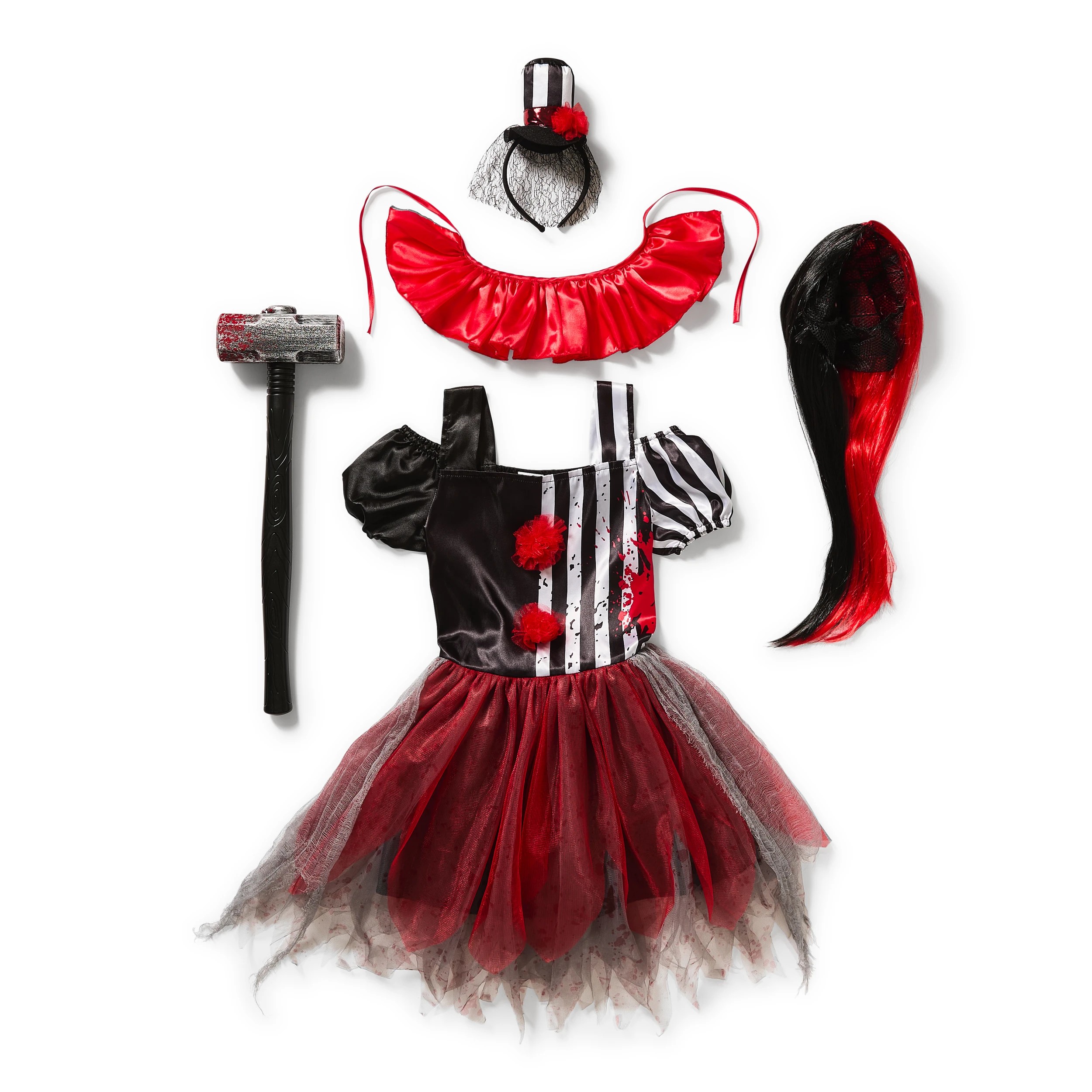 9 5 Piece Clown Costume - Ages 12+, 9 of 10