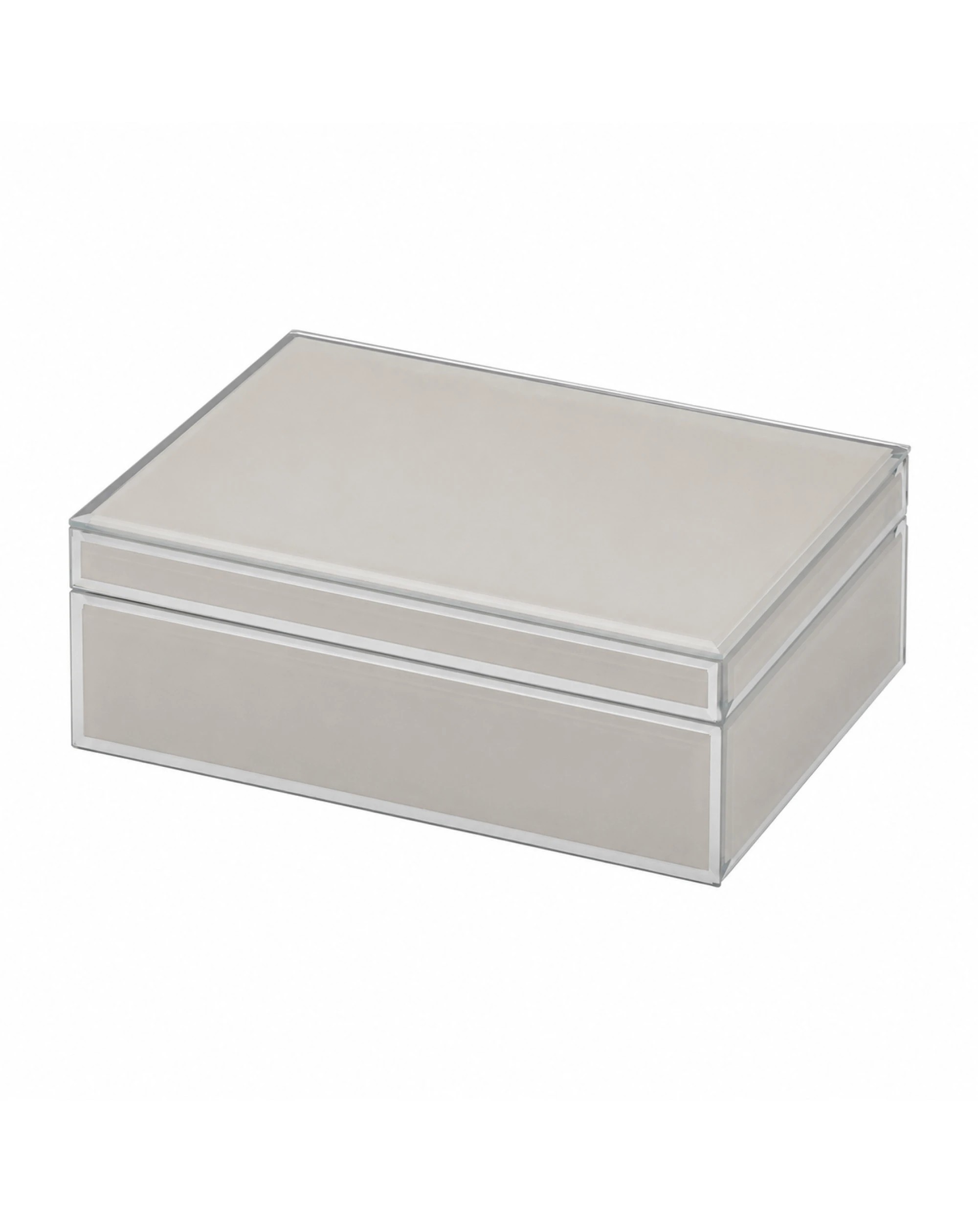 2 One Six Eight London Sara Jewellery Box - Cloud Grey - L - Grey, 2 of 6