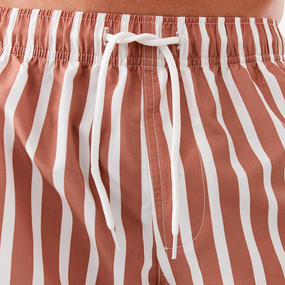 4 Core Print Boardshorts Bwn Stripe, 4 of 7