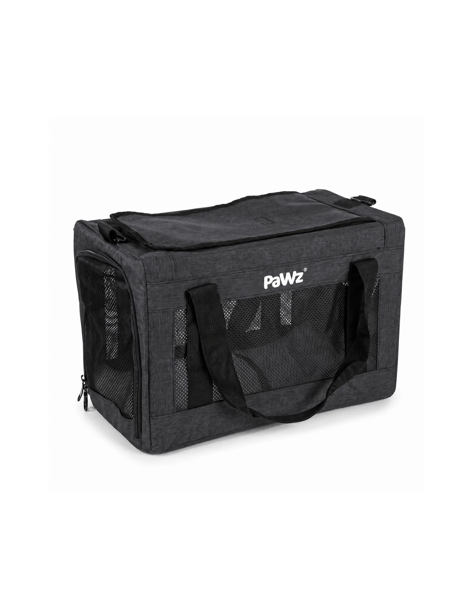 4 Pawz Cat Carrier Airline Under-Seat Pet Carrier 5mm Frame Black Oxford, 4 of 8