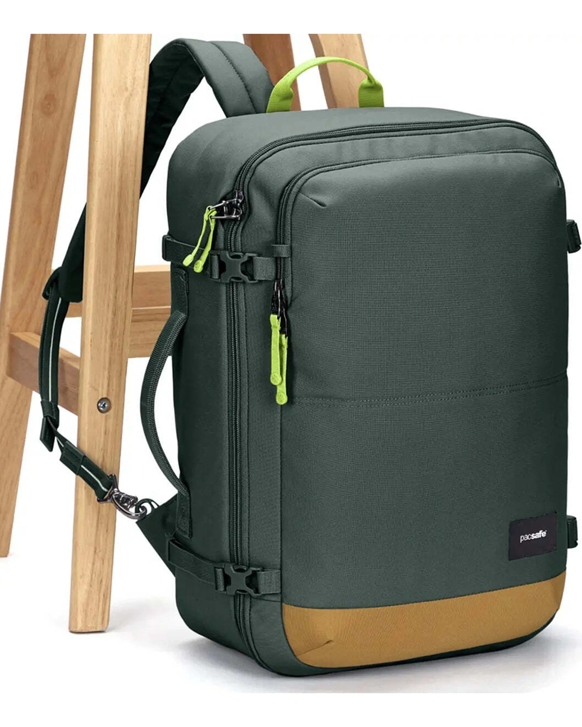 7 Pacsafe GO 34L Anti-Theft Carry-on Backpack Lockable Zip Tab Travel Accessory Spruce - Green, 7 of 9