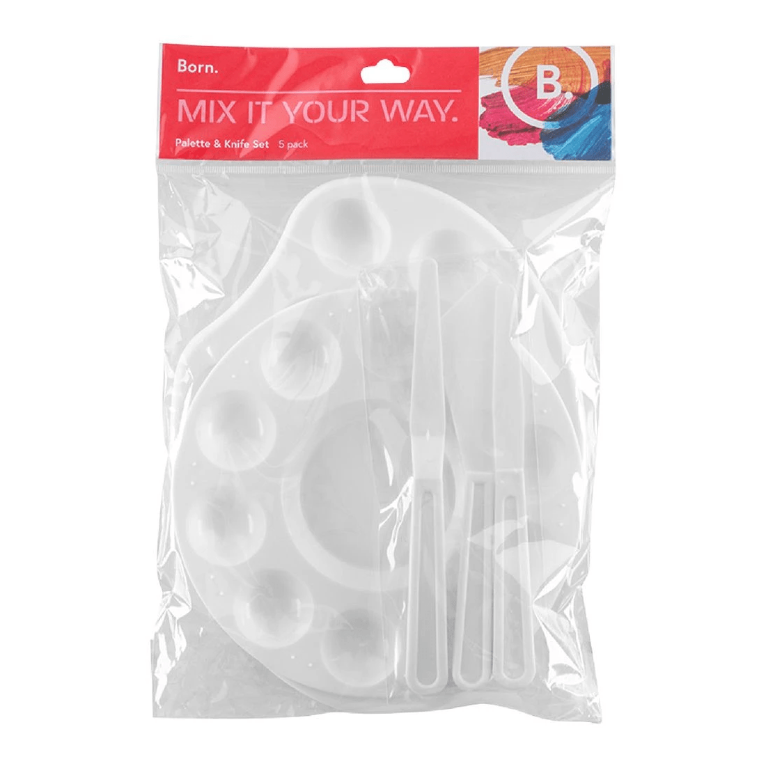 2 Born Palette and Painting Knife 5 Piece Set, 2 of 4