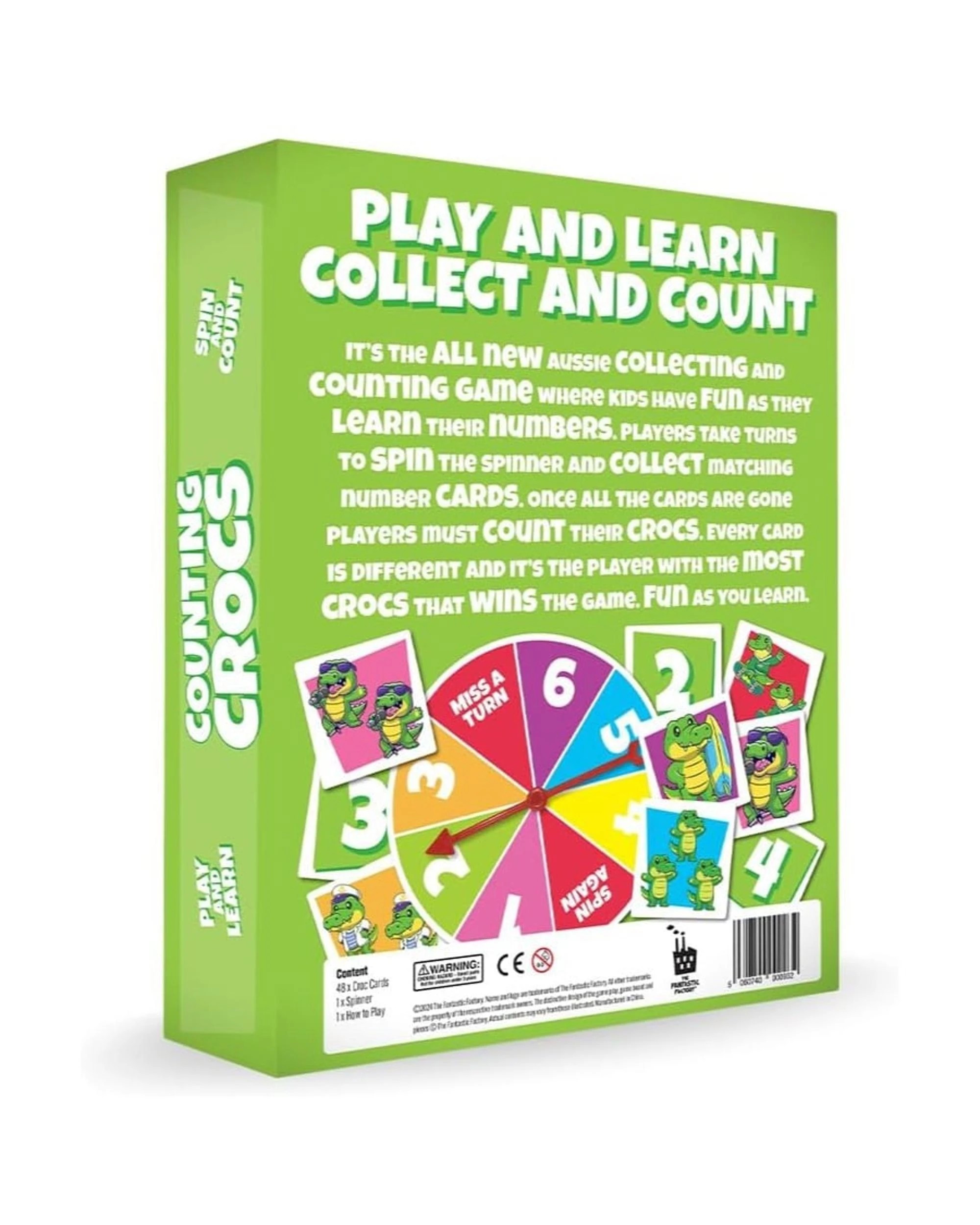 6 Counting Crocs Card Game, 6 of 6