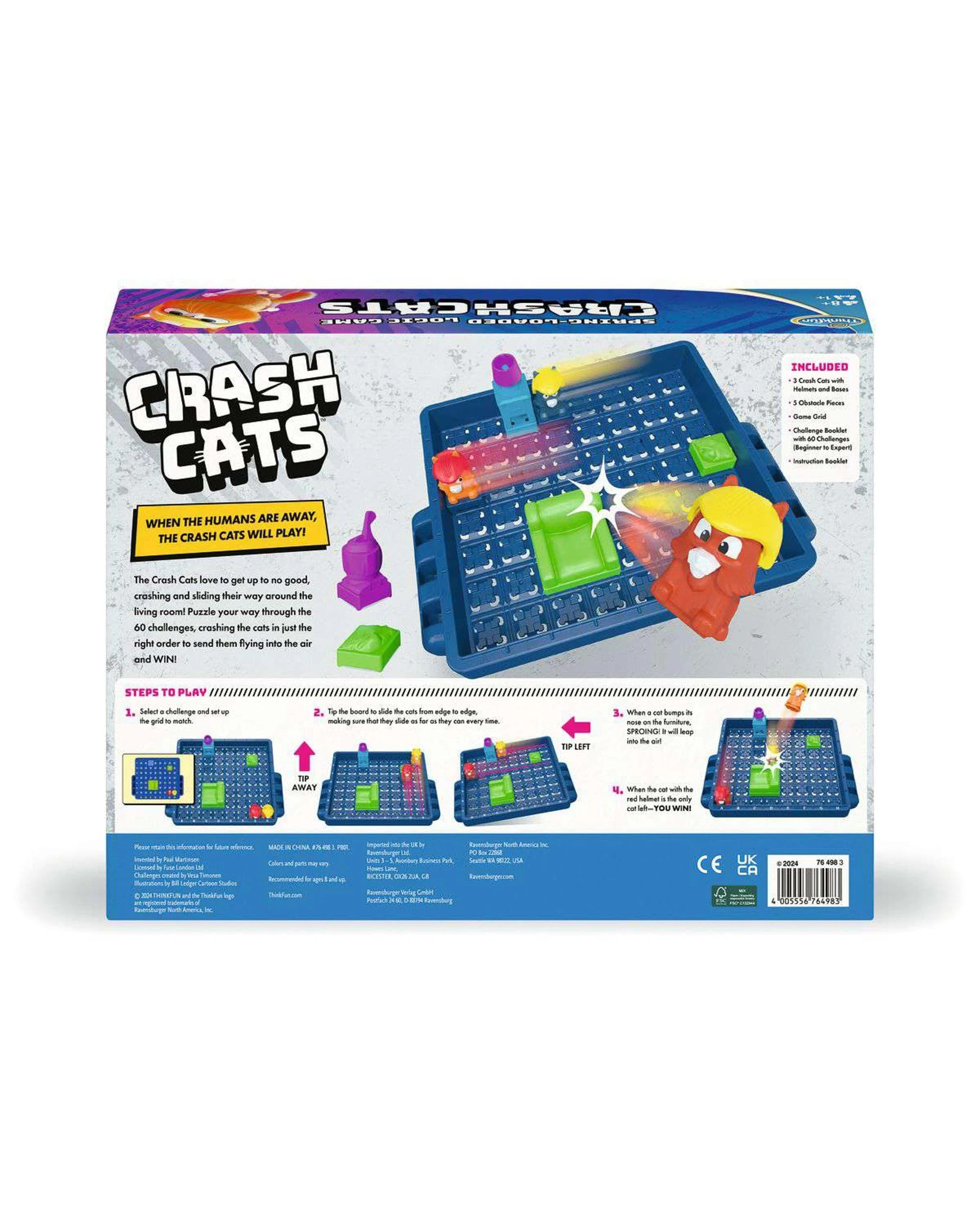 3 ThinkFun Crash Cats Challenge Puzzle Game, 3 of 3
