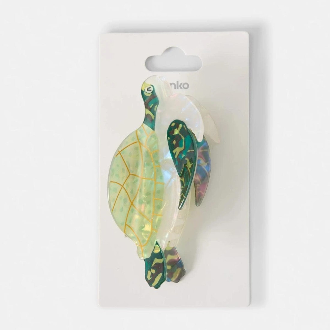 4 Green Novelty Tortoise Claw Hair Clip, 4 of 4