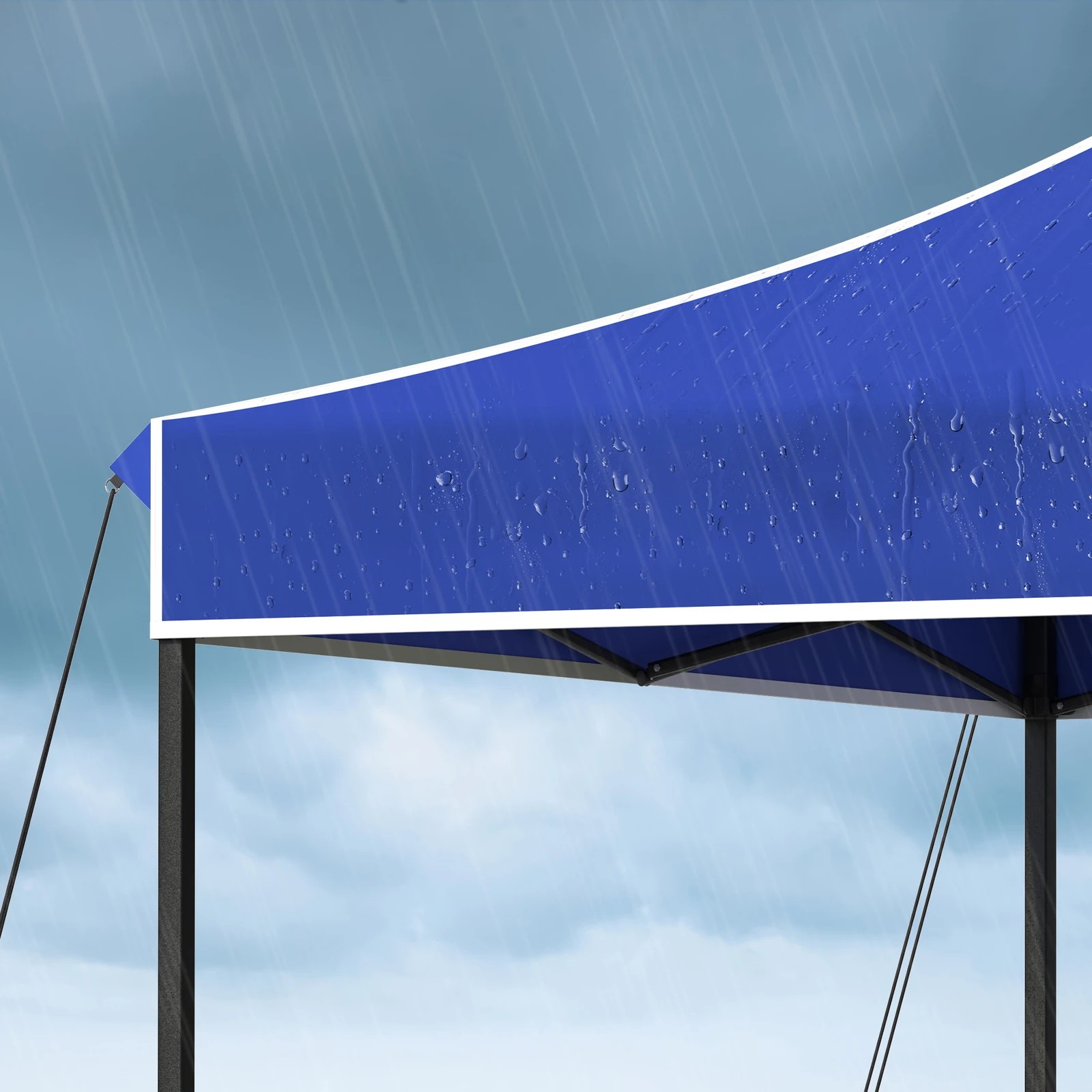 4 Alfordson Gazebo 3x3m Pop Up Marquee 600D Oxford Folding Outdoor Tent - Blue, 4 of 9