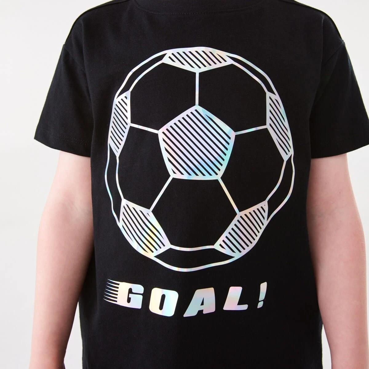 4 Mirror Foil Print T-shirt Blk Soccr, 4 of 8
