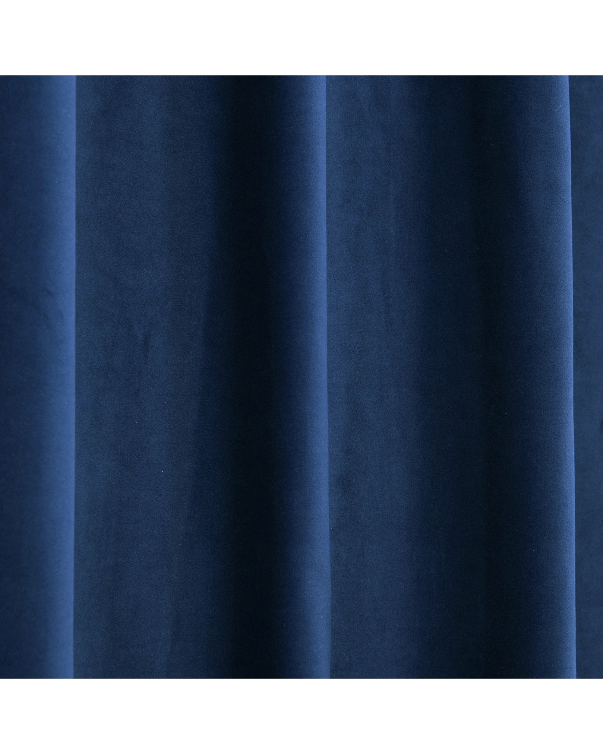 4 Cadence & Co. Byron Matte Velvet 100% Blockout Concealed Tab Top Curtain Twin Pack 225x223cm - Ocean Blue, 4 of 6