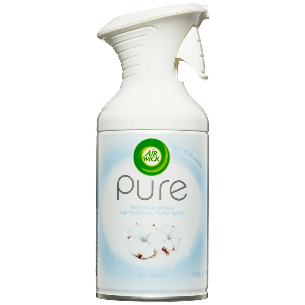 1 Air Wick Pure Aerosol Air Freshener Soft Cotton 159g, 1 of 2