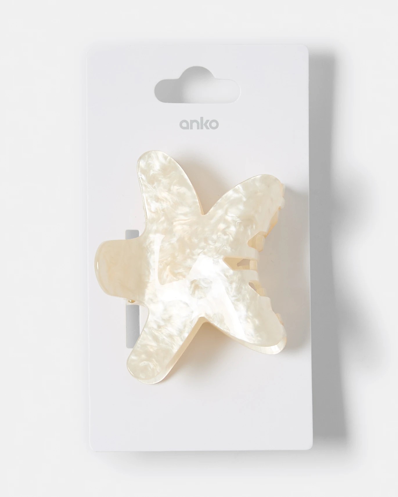 5 White Starfish Claw Hair Clip, 5 of 5