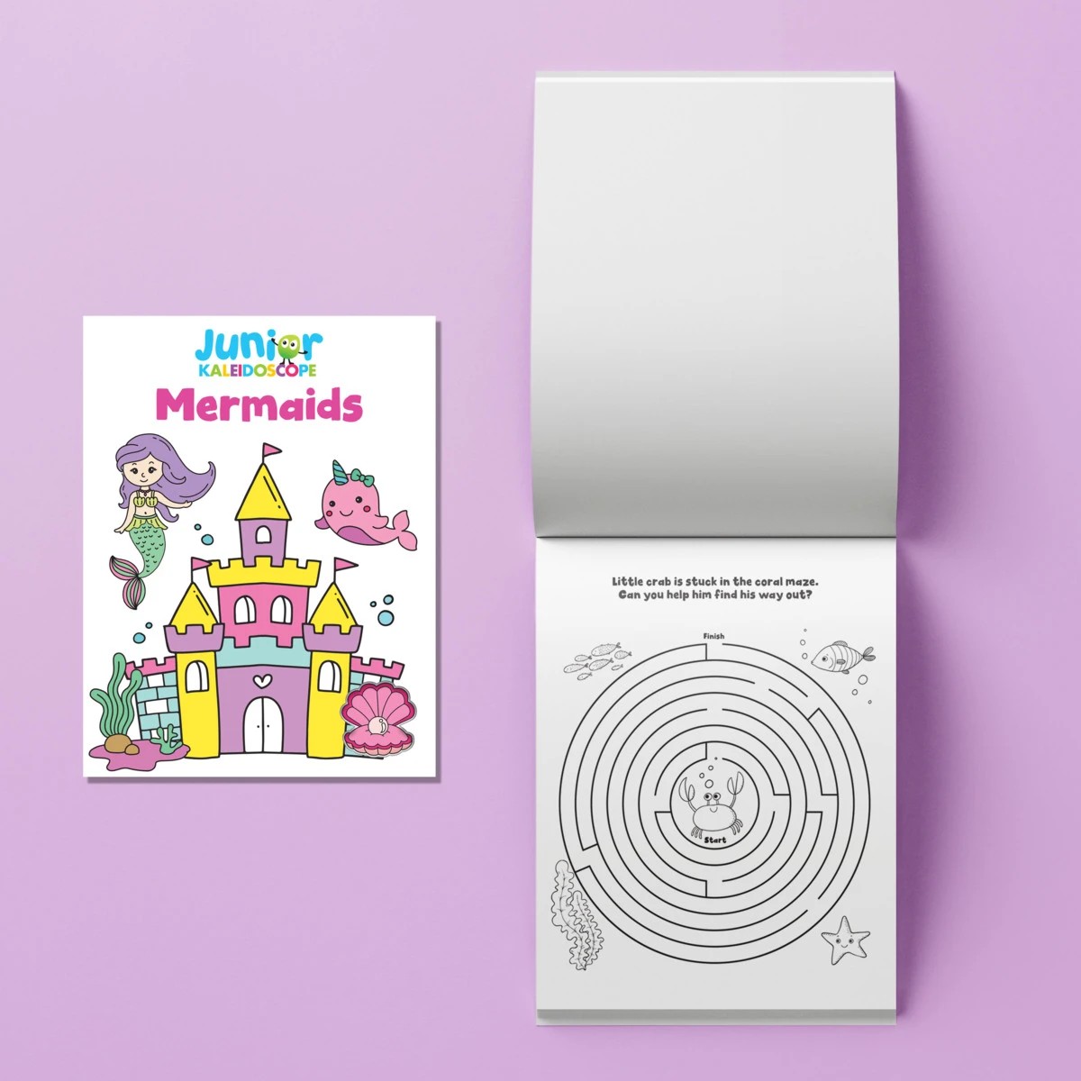 3 Junior Kaleidoscope Mermaids Colouring Kit - Book, 3 of 5