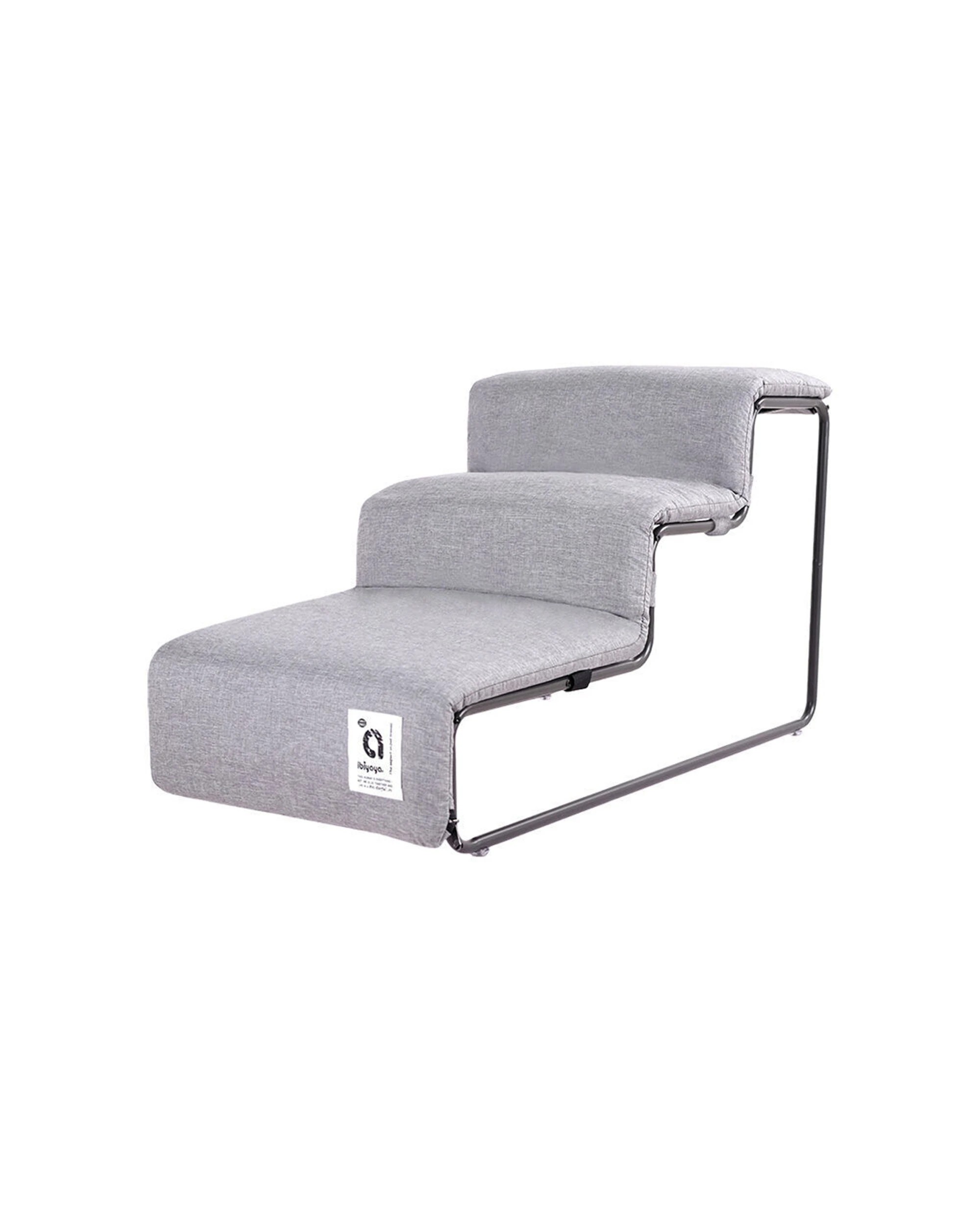 2 Ibiyaya Everest Pet Stairs Collapsible Non-Slip Removable Washable Cover 20kg - Grey, 2 of 6