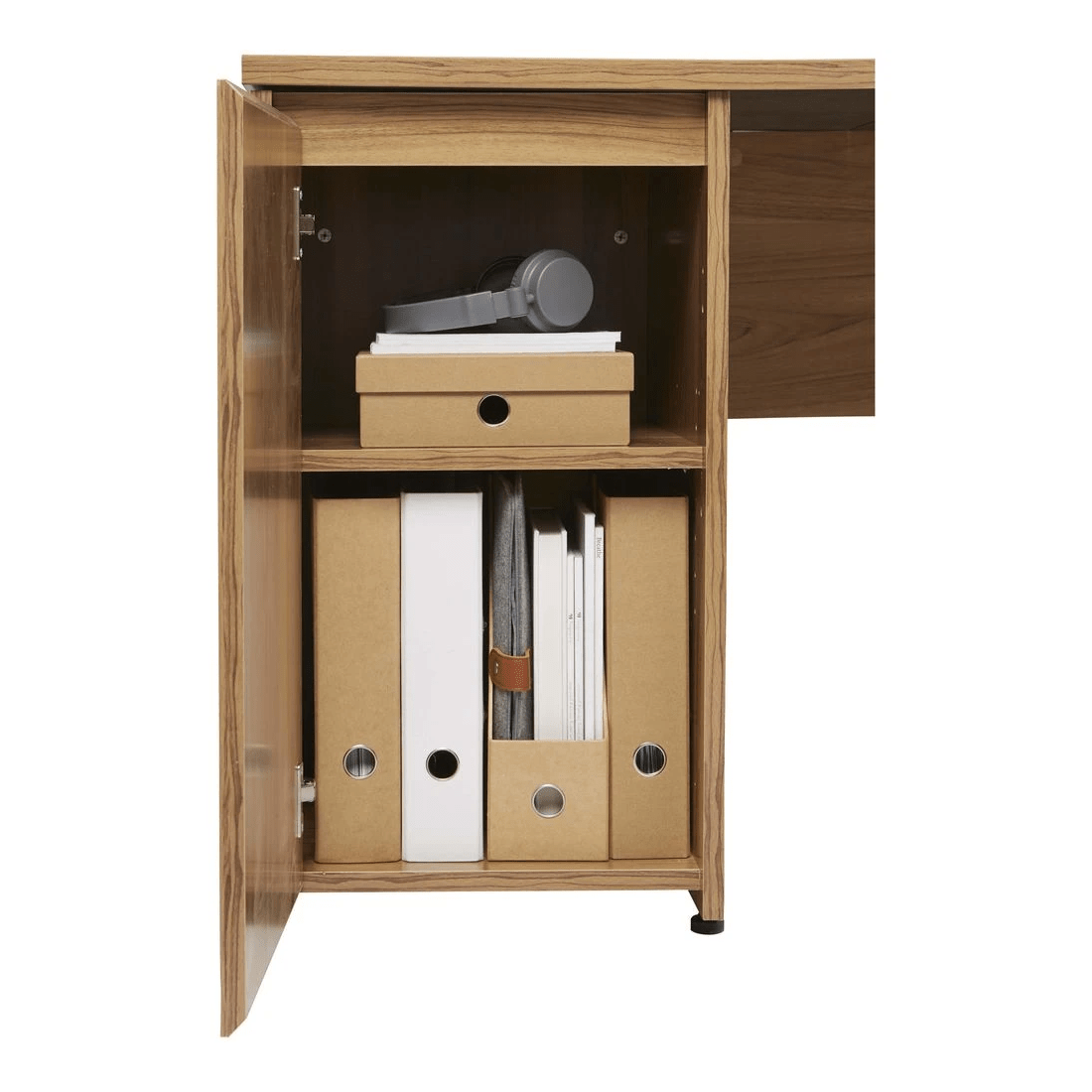 7 Washington 1500 x 1500mm Corner Workstation Black Walnut, 7 of 10