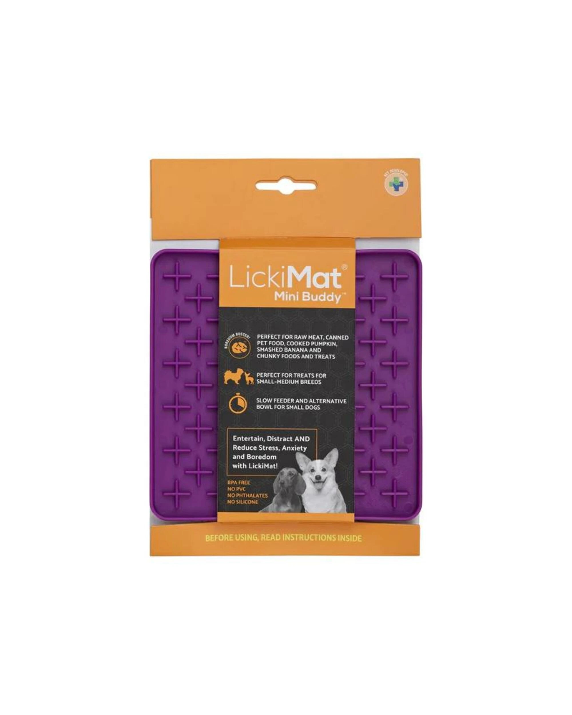 1 Lickimat Dog Feeder Mini Buddy Purple, 1 of 1