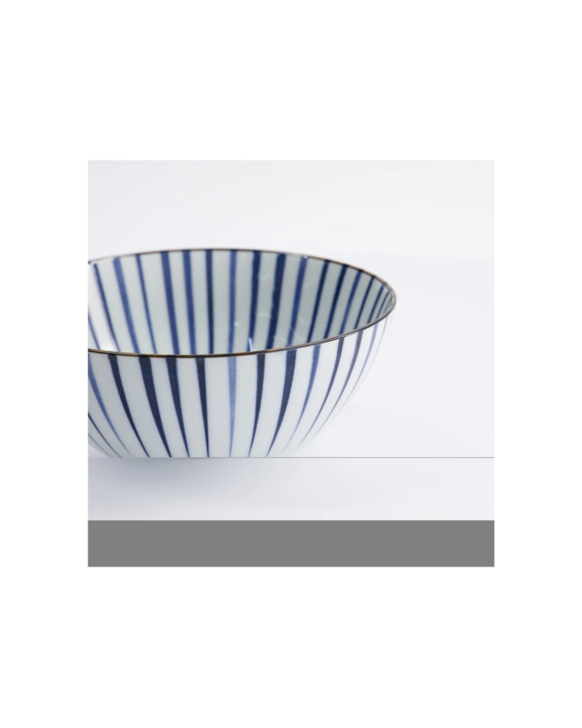 3 Tokyo Design Natsu Tokusa Ramen Bowl 18x9.5cm Porcelain Dishwasher Safe - Blue, 3 of 3