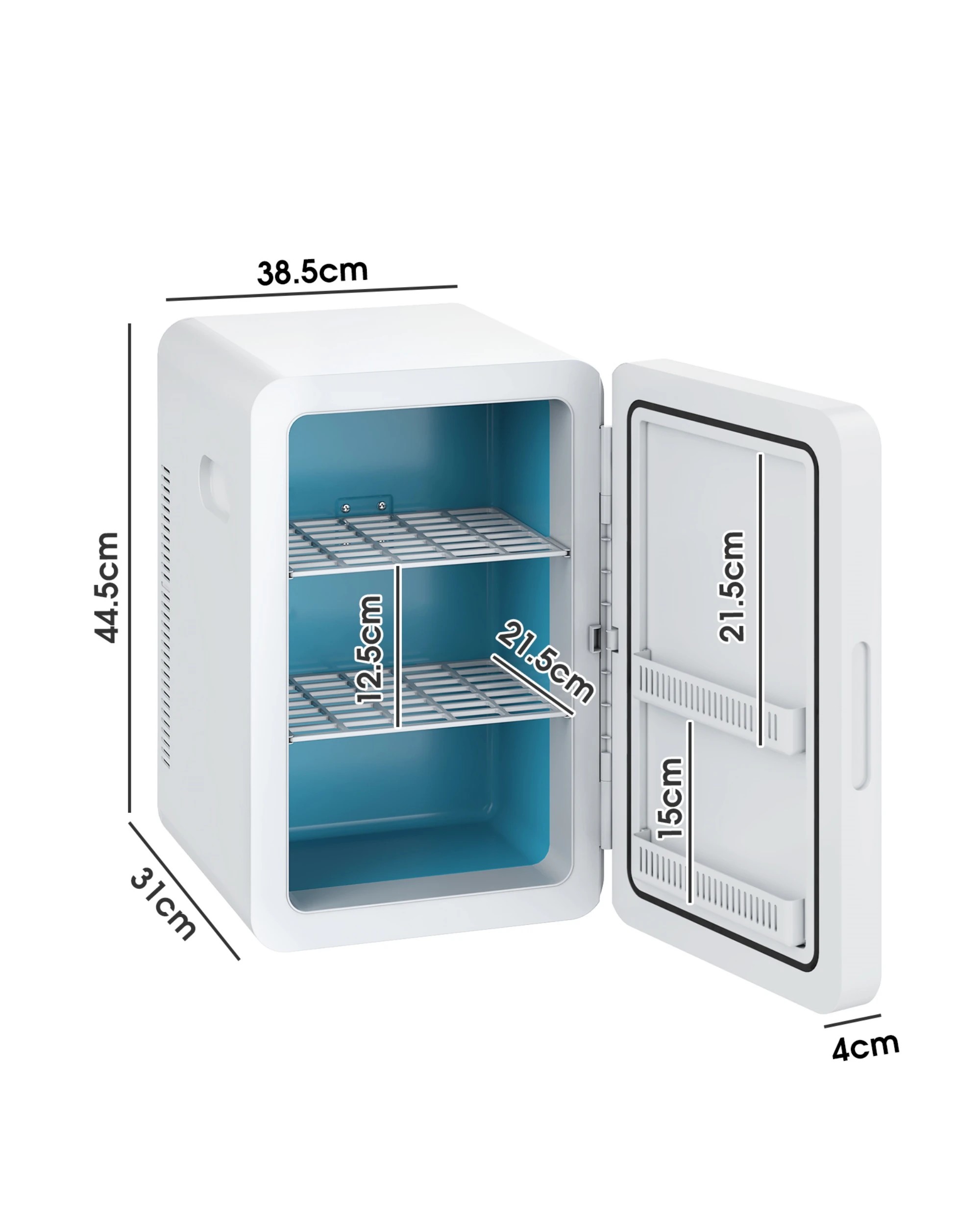 2 Advwin 22L Mini Fridge - White, 2 of 9