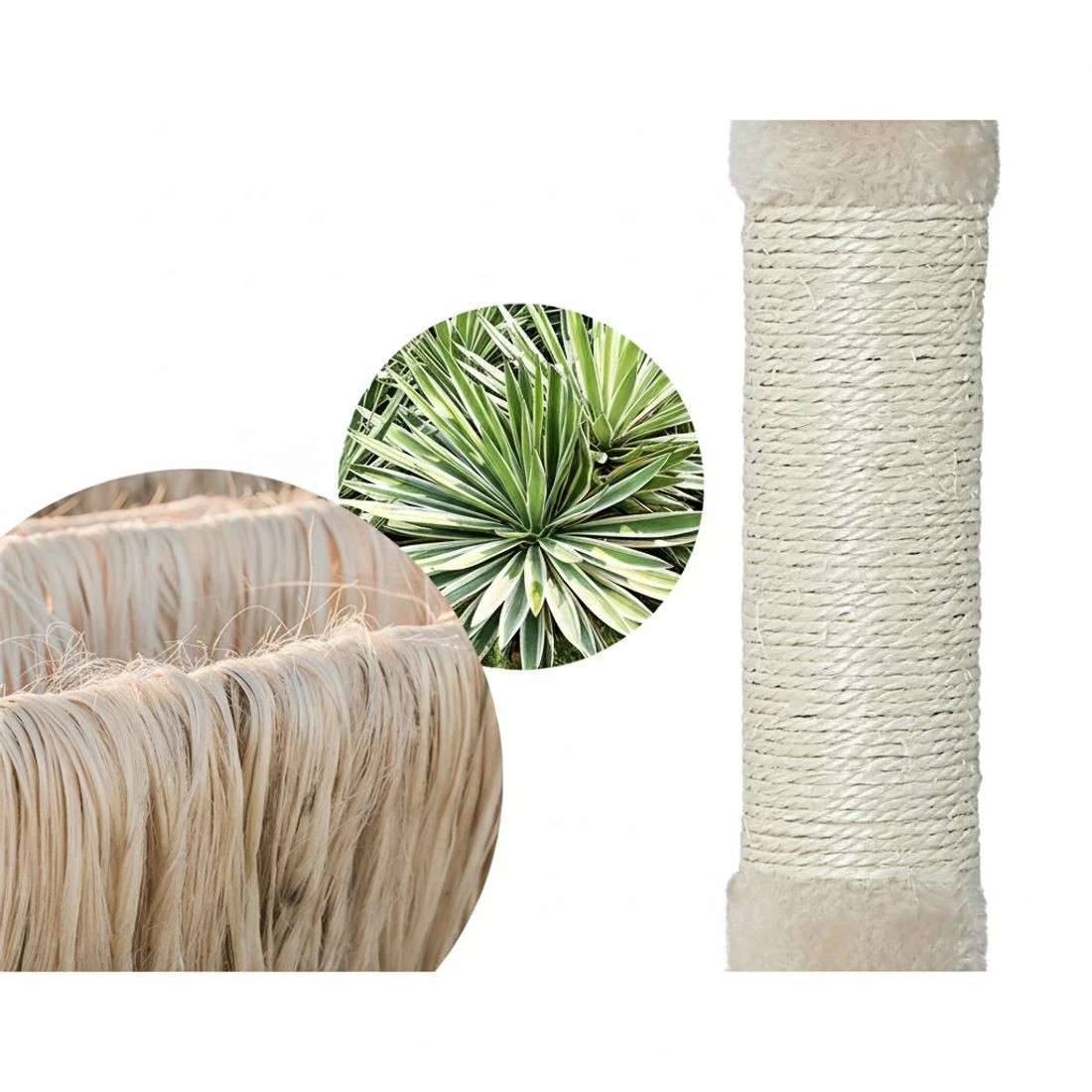 4 i.Pet Cat Tree 69cm Scratching Post Tower Scratcher Wood Condo Toys House - Beige, 4 of 5