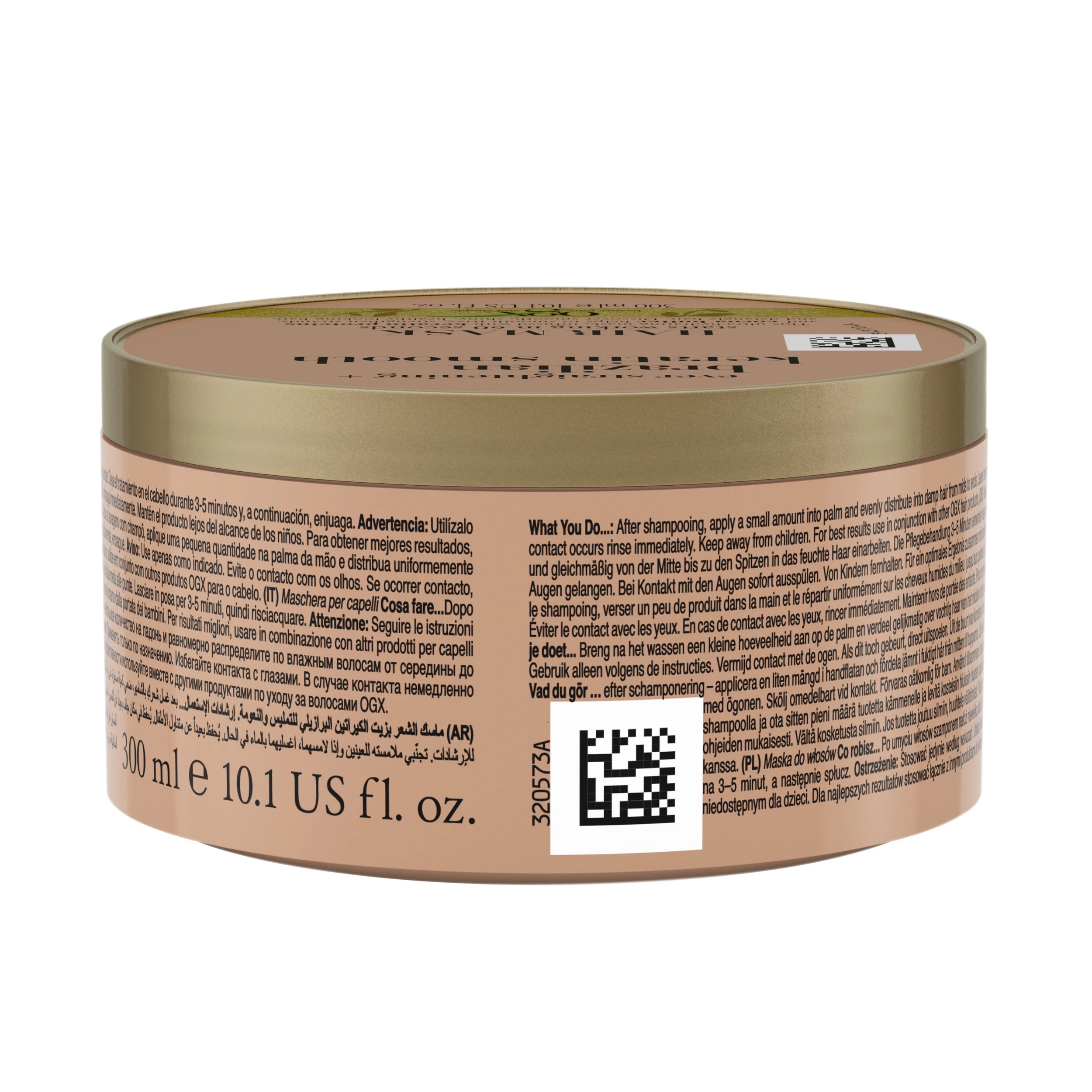 2 OGX Ever Straightening + Brazilian Keratin Smooth Hair Mask 300ml, 2 of 8